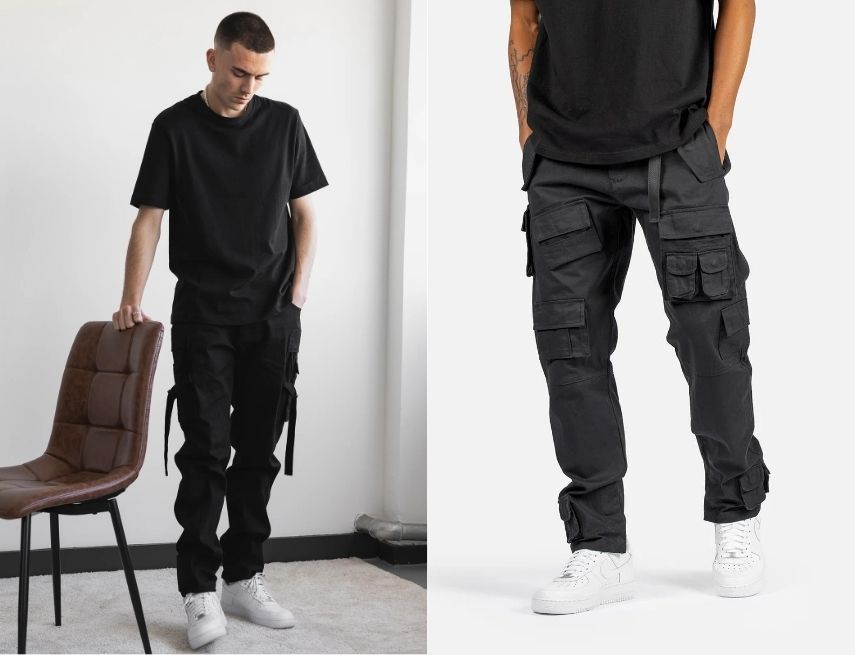 Skinny Cargo Pants với thiết kế bó sát vào chân