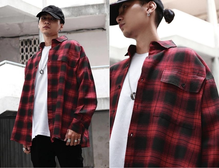 Sơ mi Flannel dùng khi khoác ngoài