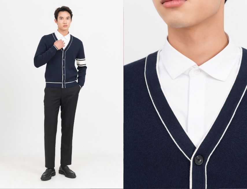 Mua áo khoác len Cardigan đơn giản
