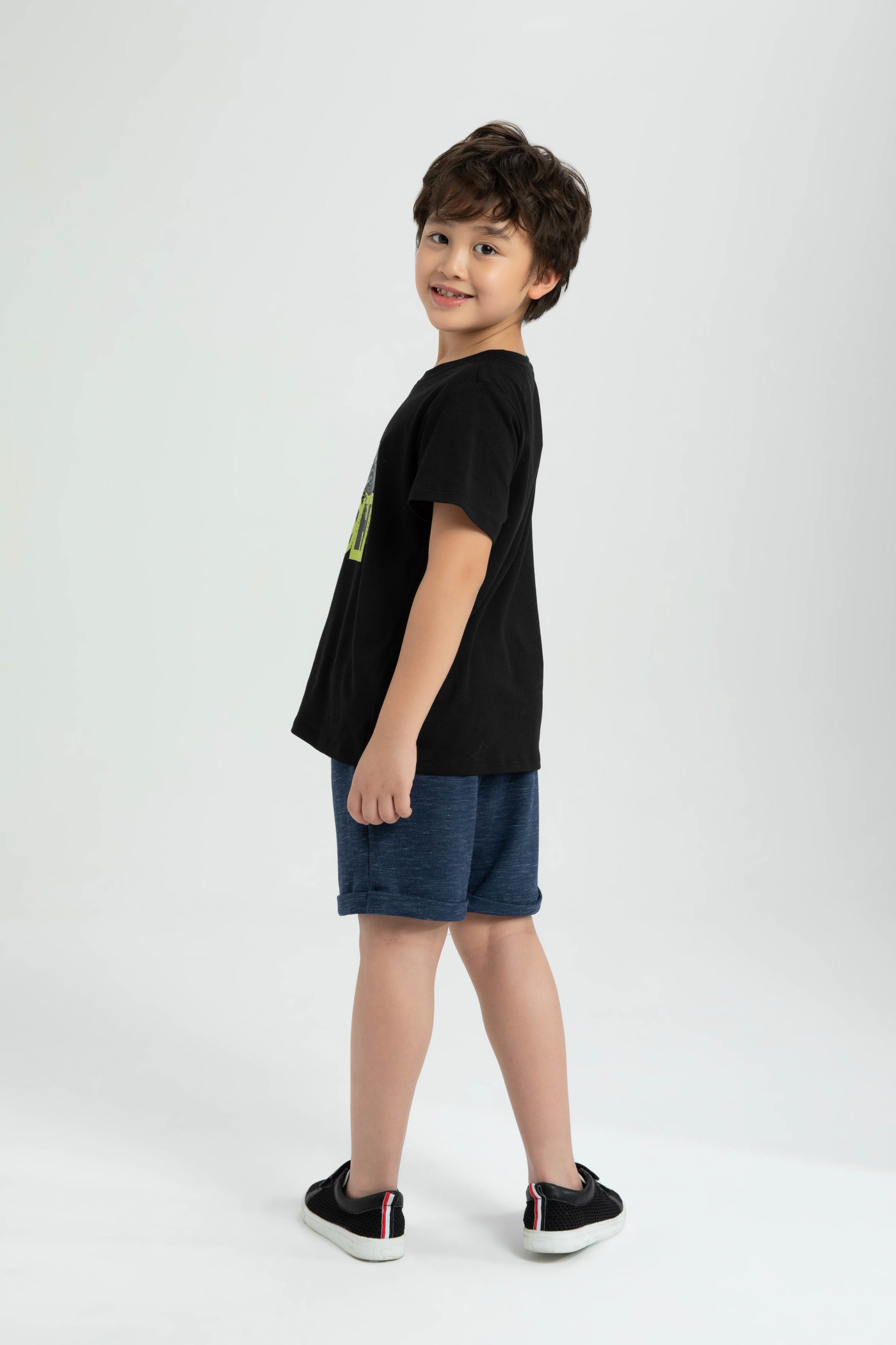 Quần lửng gấu gập