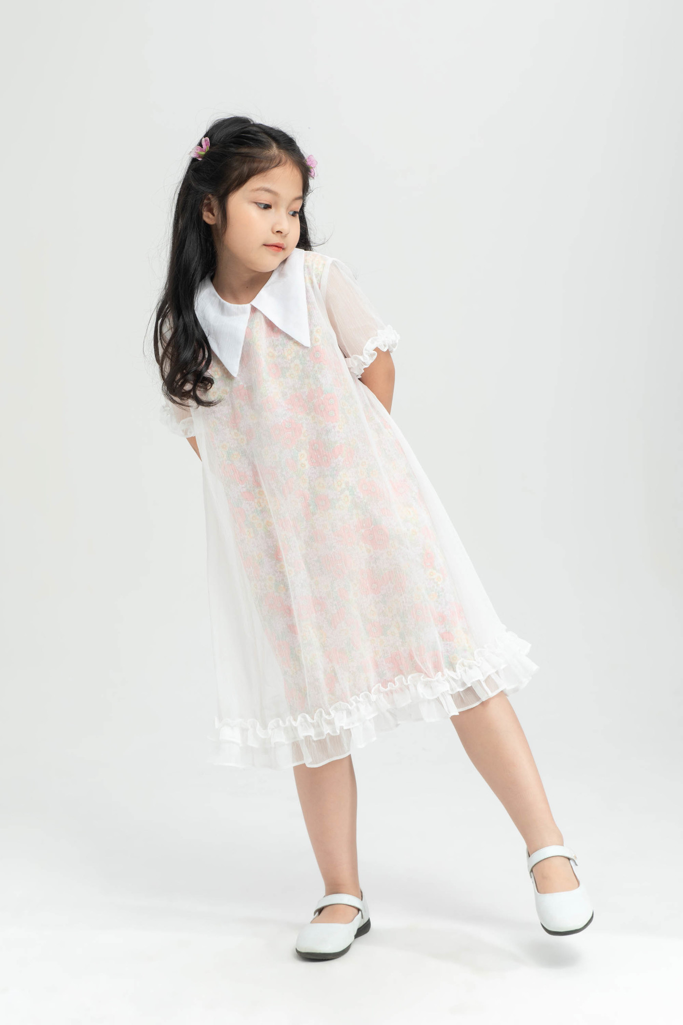 Đầm hoa cổ Peterpan