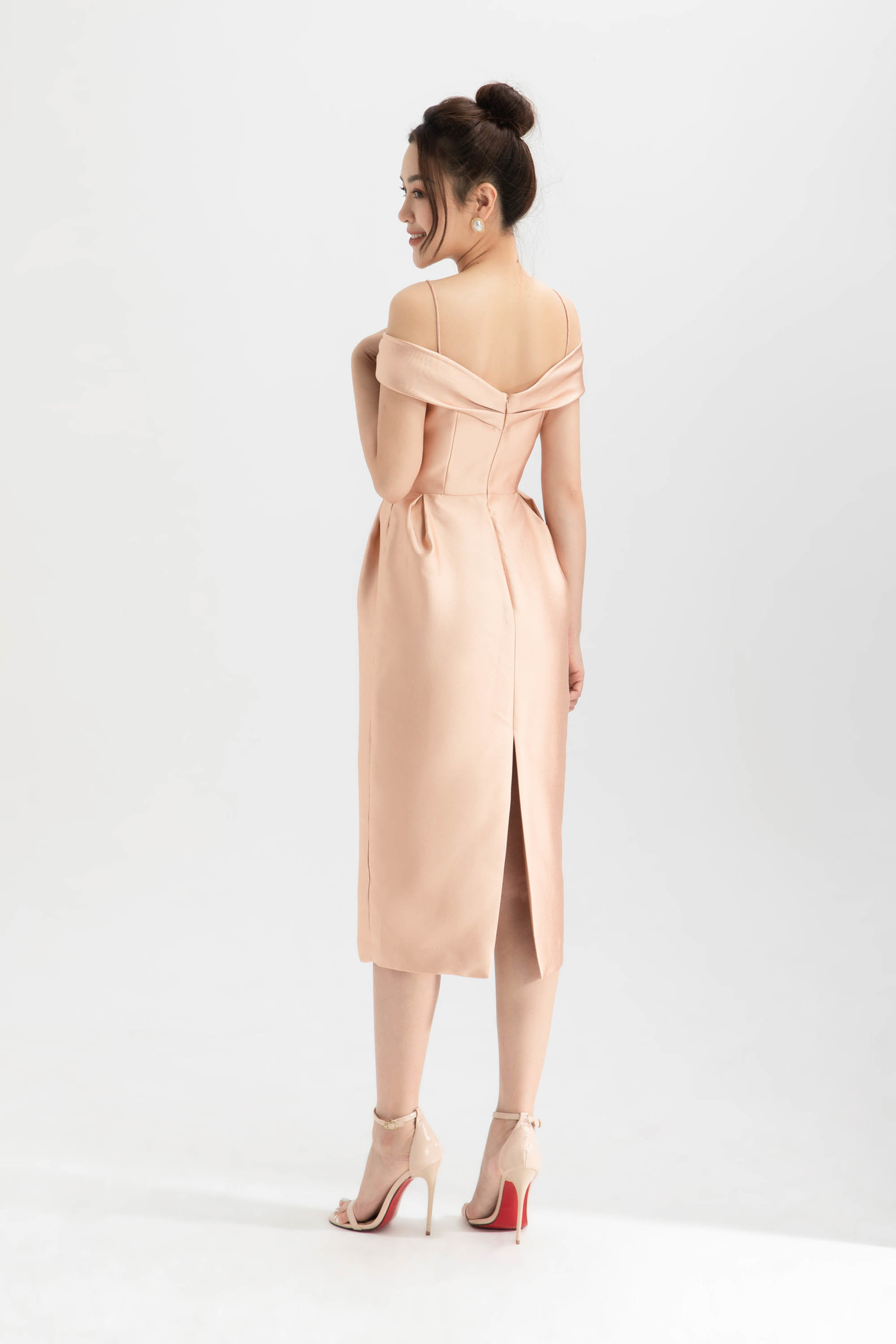 Đầm dạ hội Taffeta dáng Tulip 