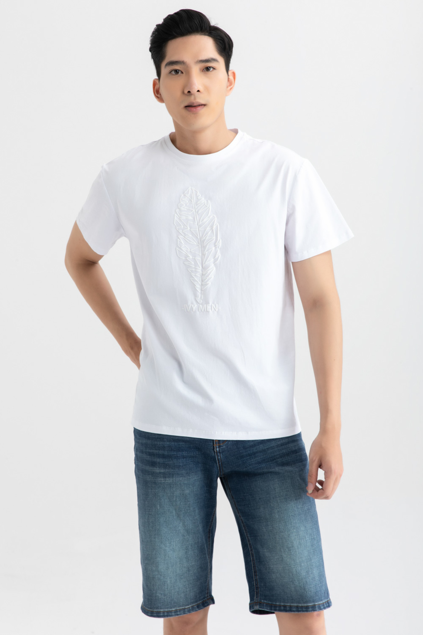 Áo thun in nổi IVY men