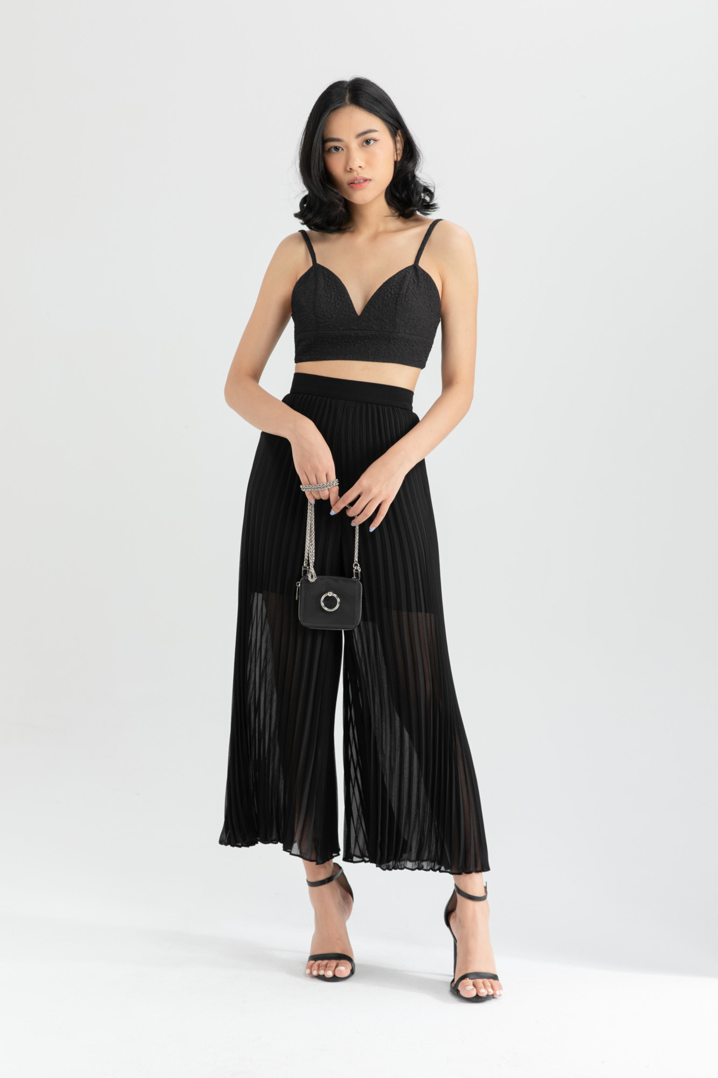 Quần Chiffon xếp ly