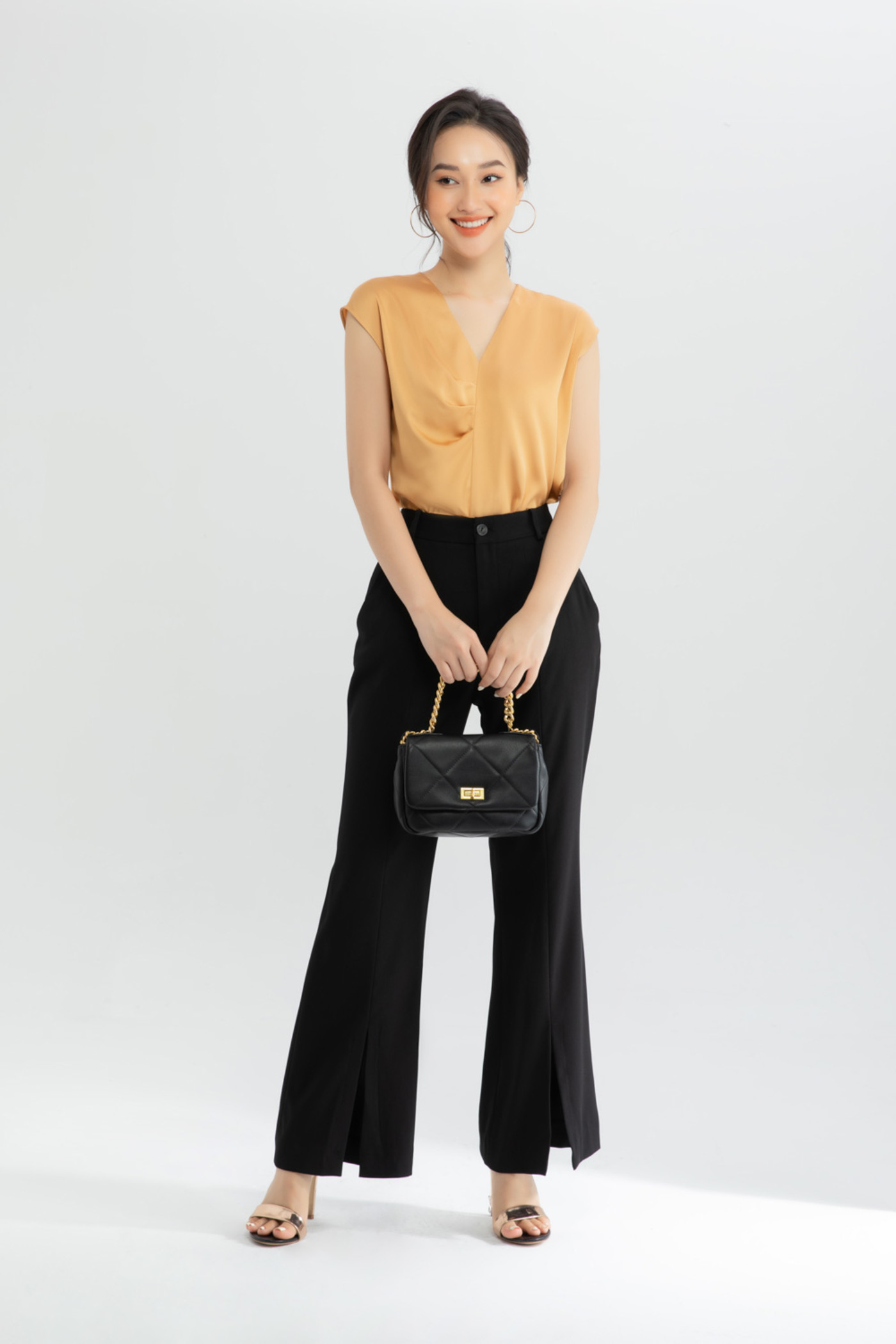 áo lụa tay liền 