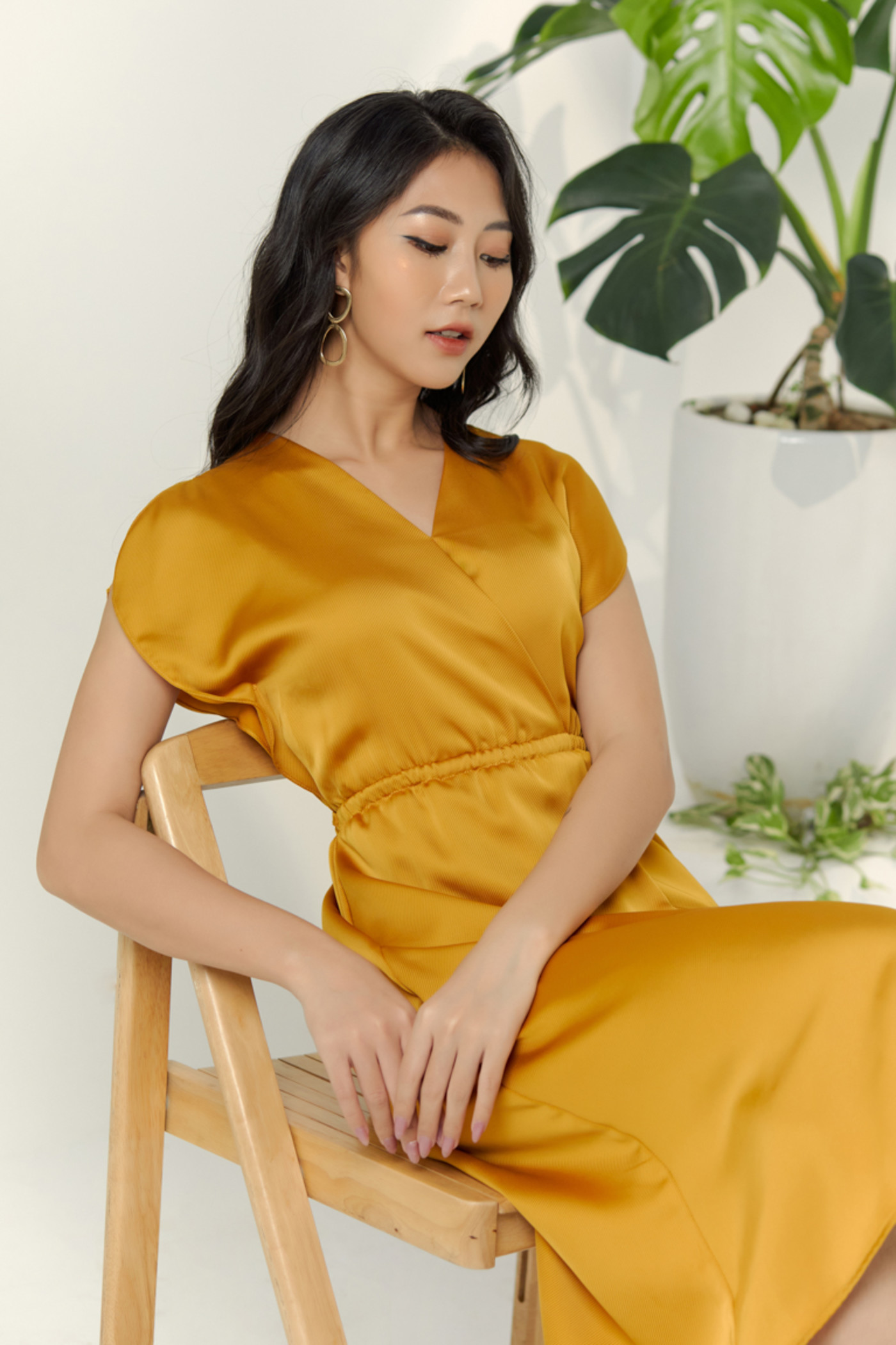 Đầm suông tay liền