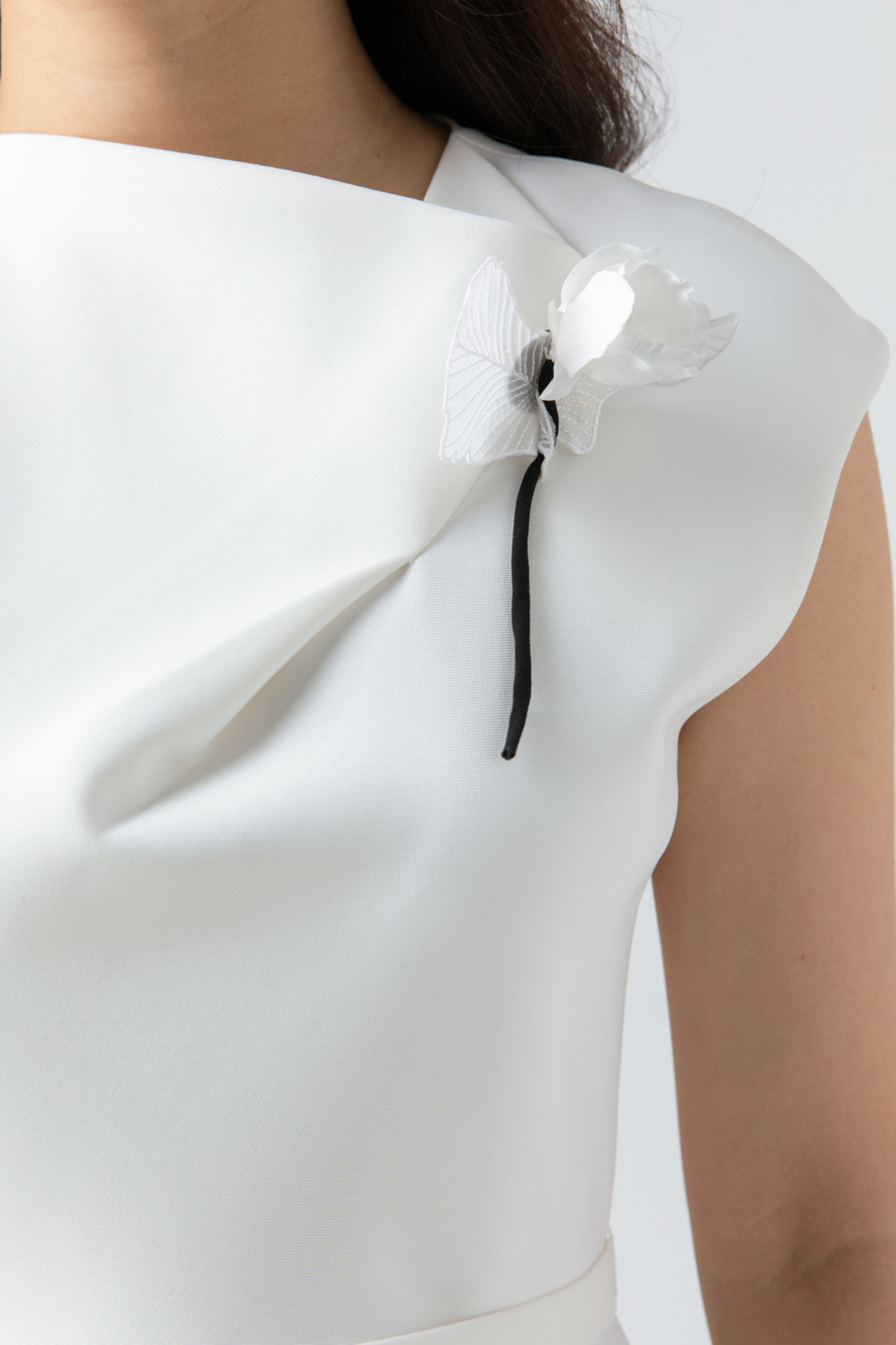 Đầm ôm tay hến 2 lớp 
