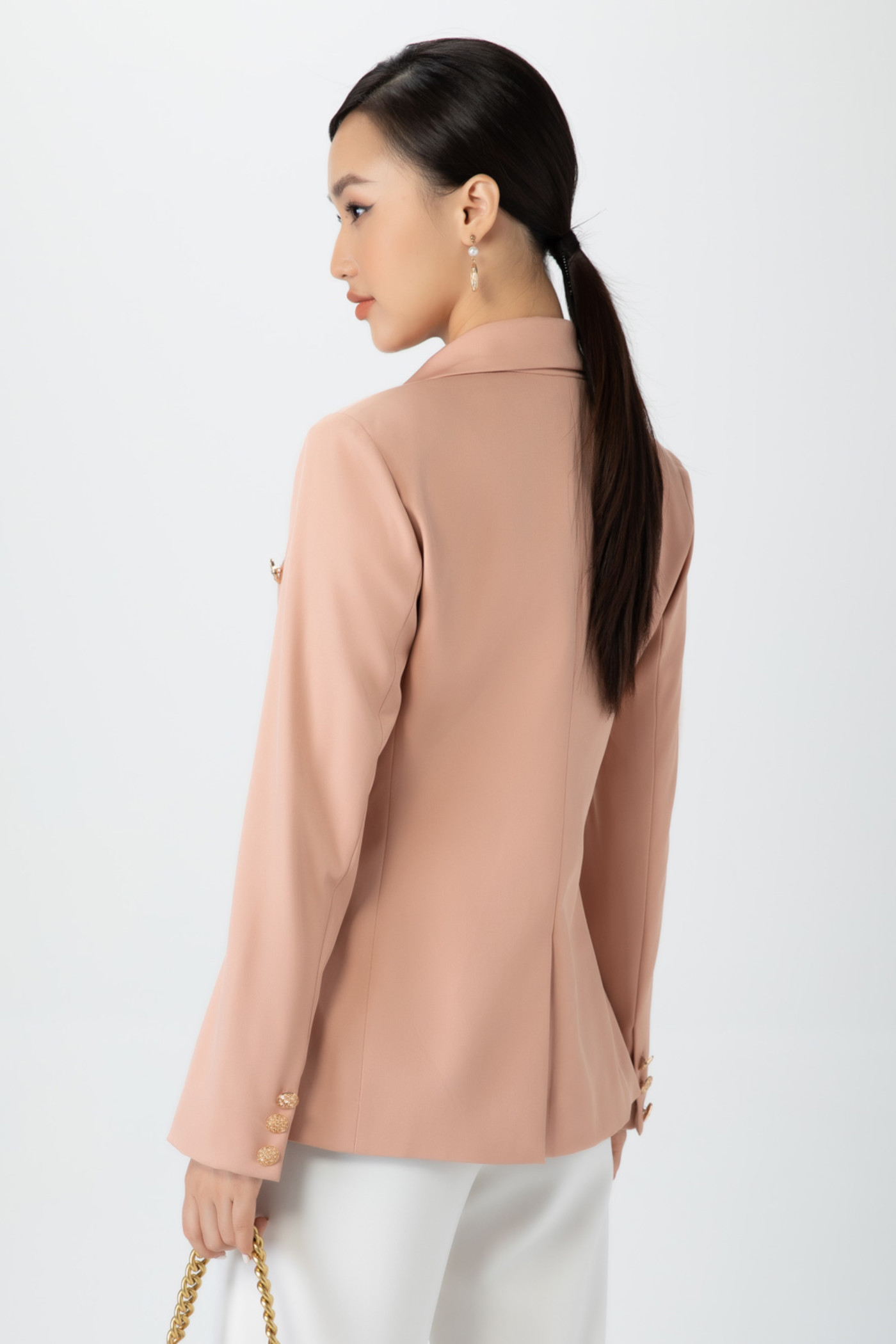 Áo vest chiết eo 