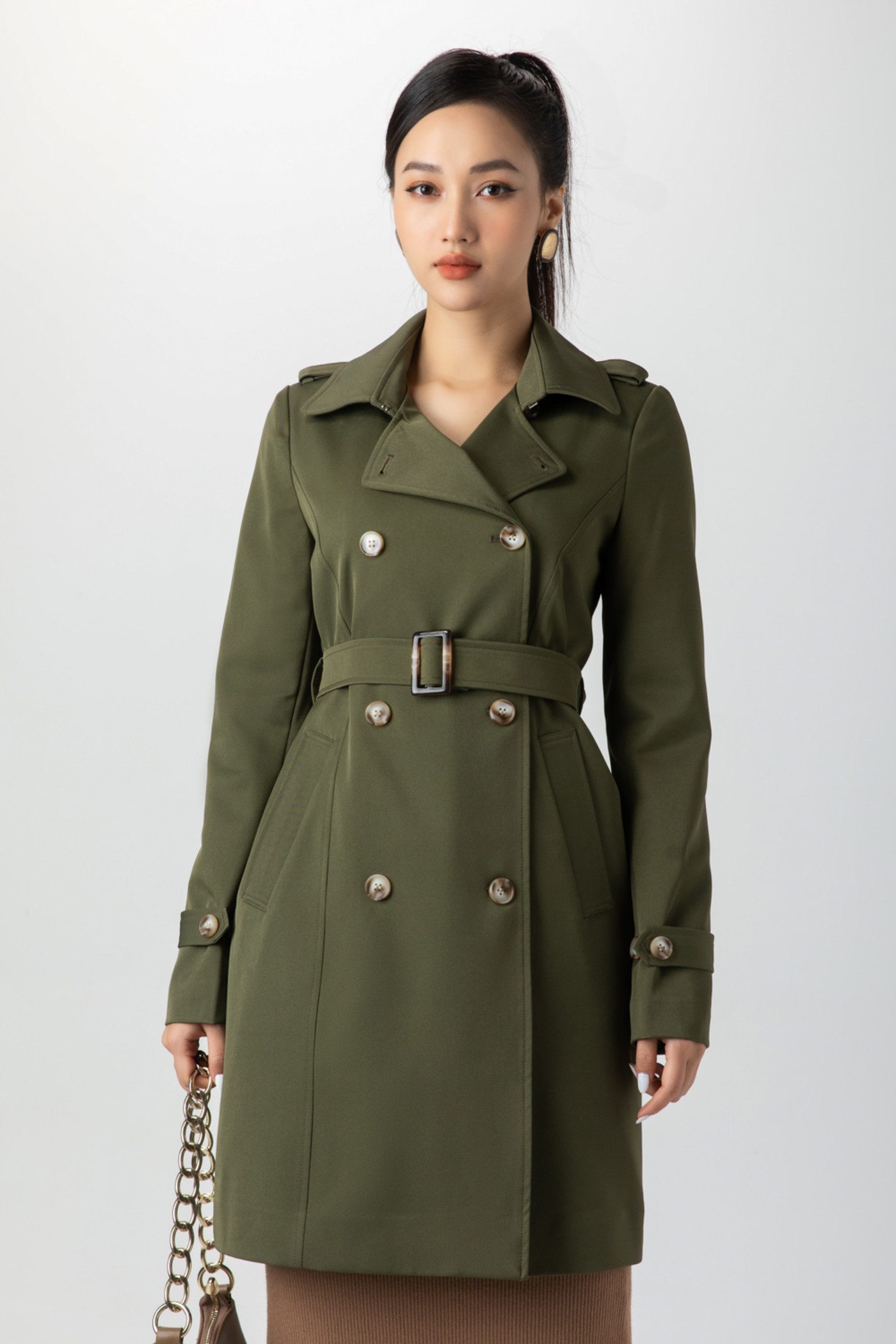 Trench coat dáng dài 