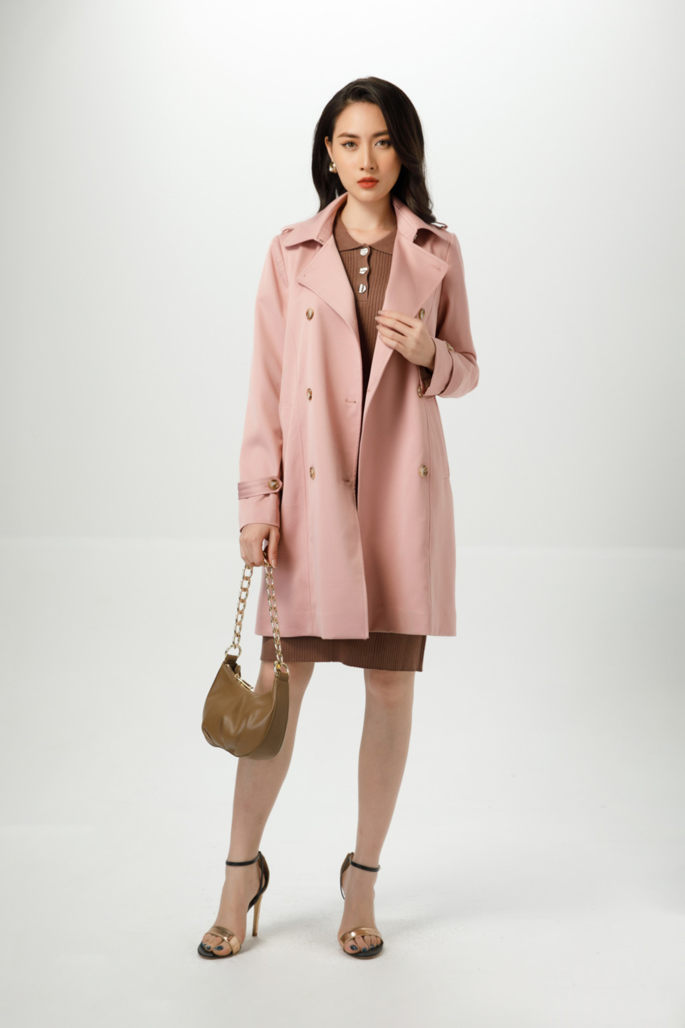 Trench coat dáng dài 