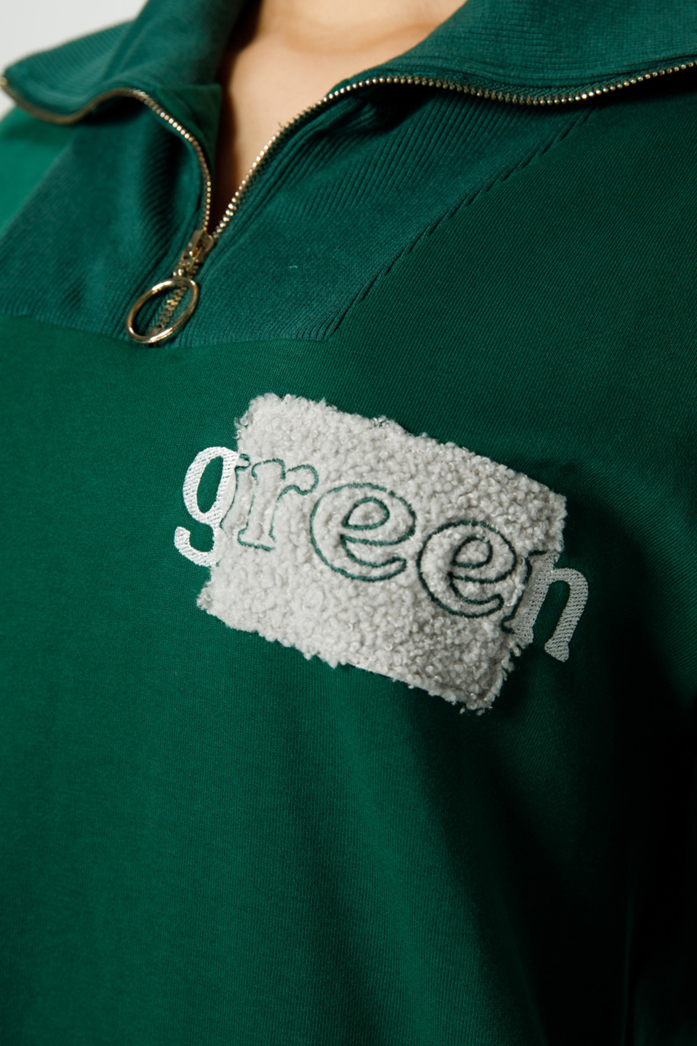 Đầm thun cổ lọ Green 