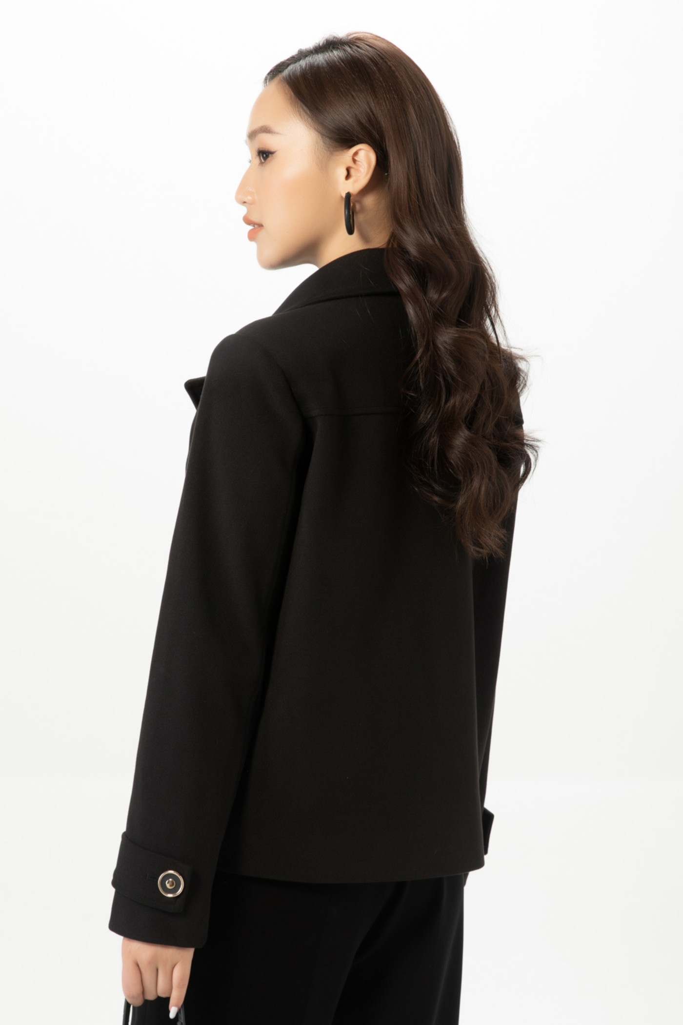 Blazer dạ 4 khuy 