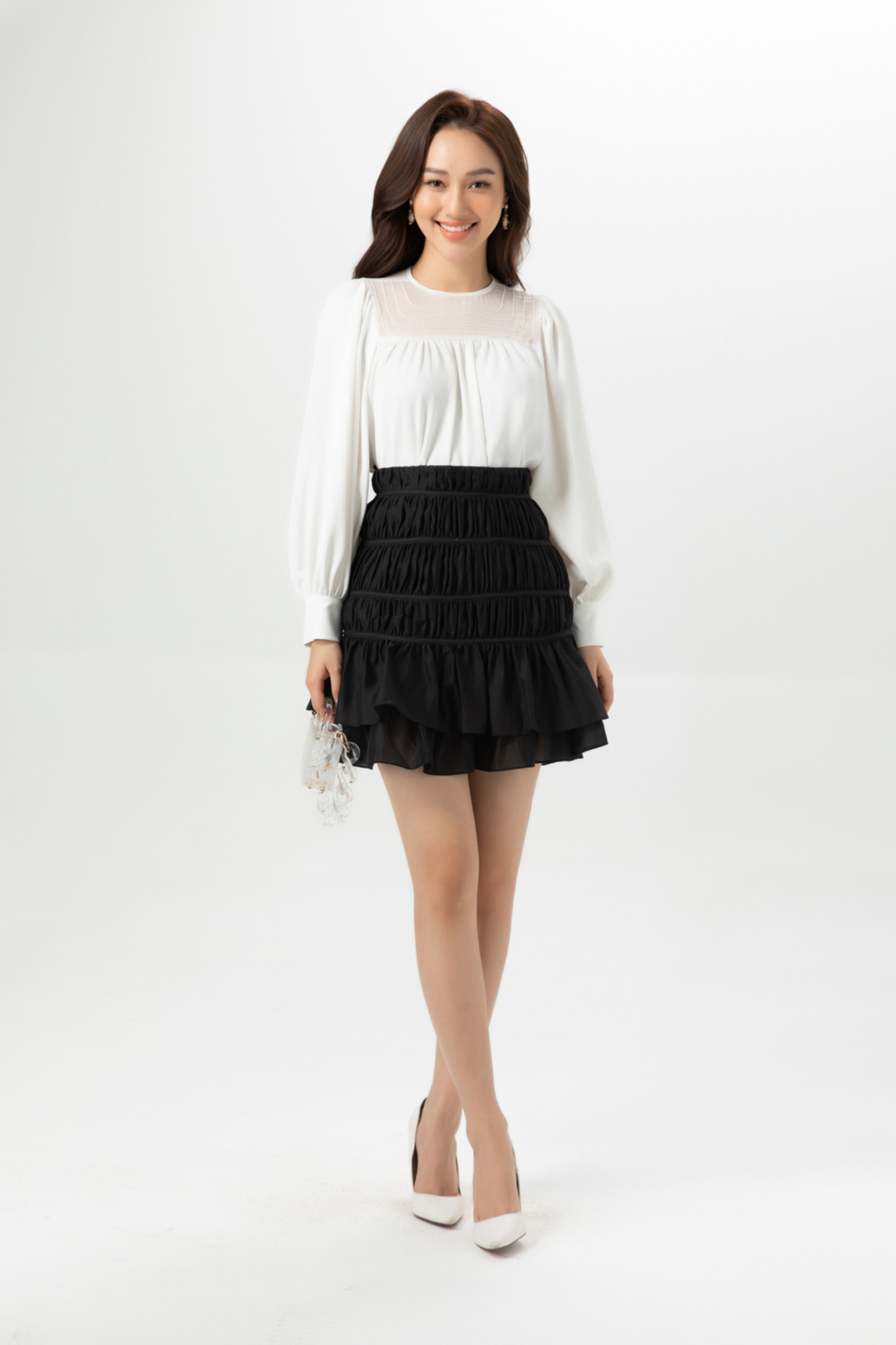 Chân váy ôm 2 lớp 