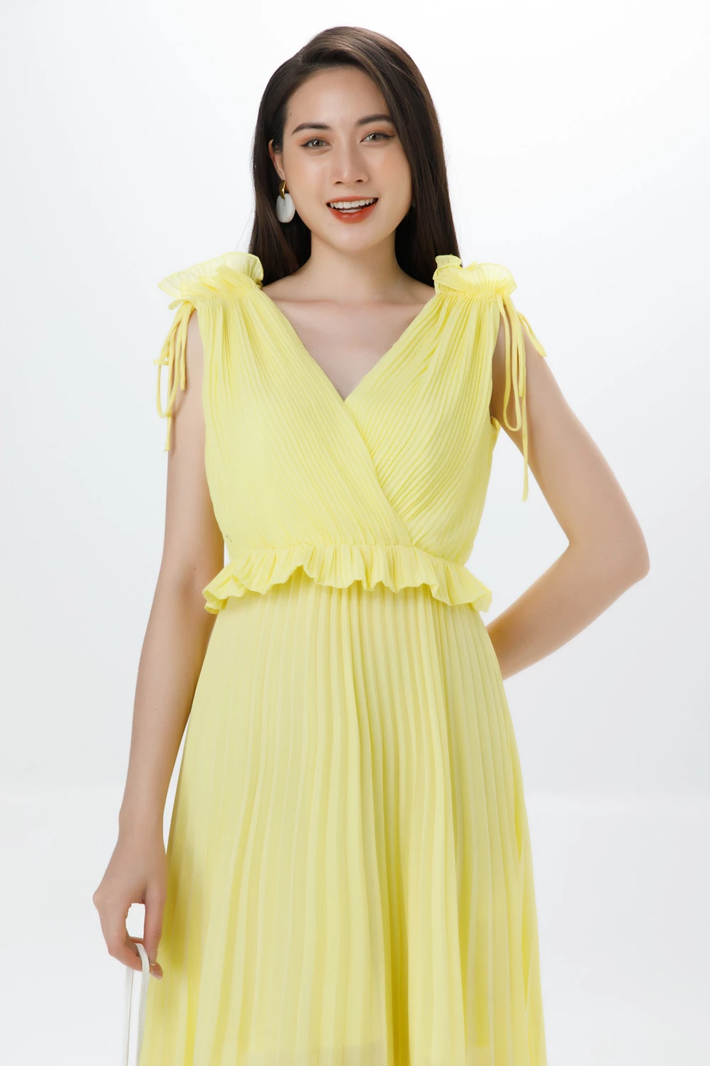 Đầm Chiffon dập ly