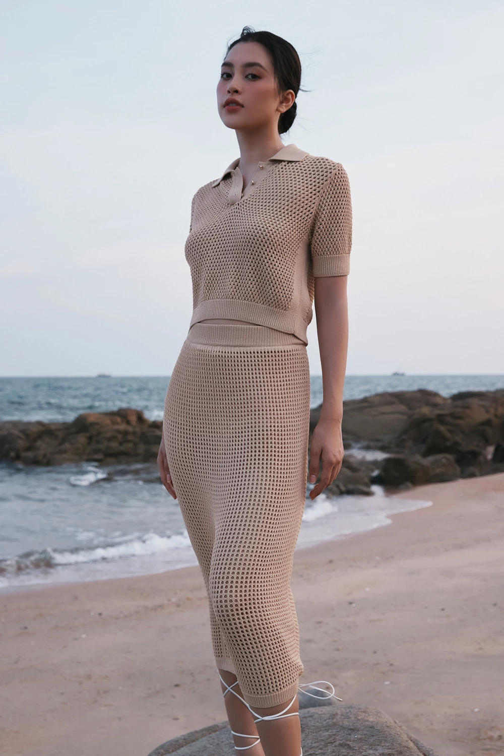 Vivian Dress - Zuýp len lưới