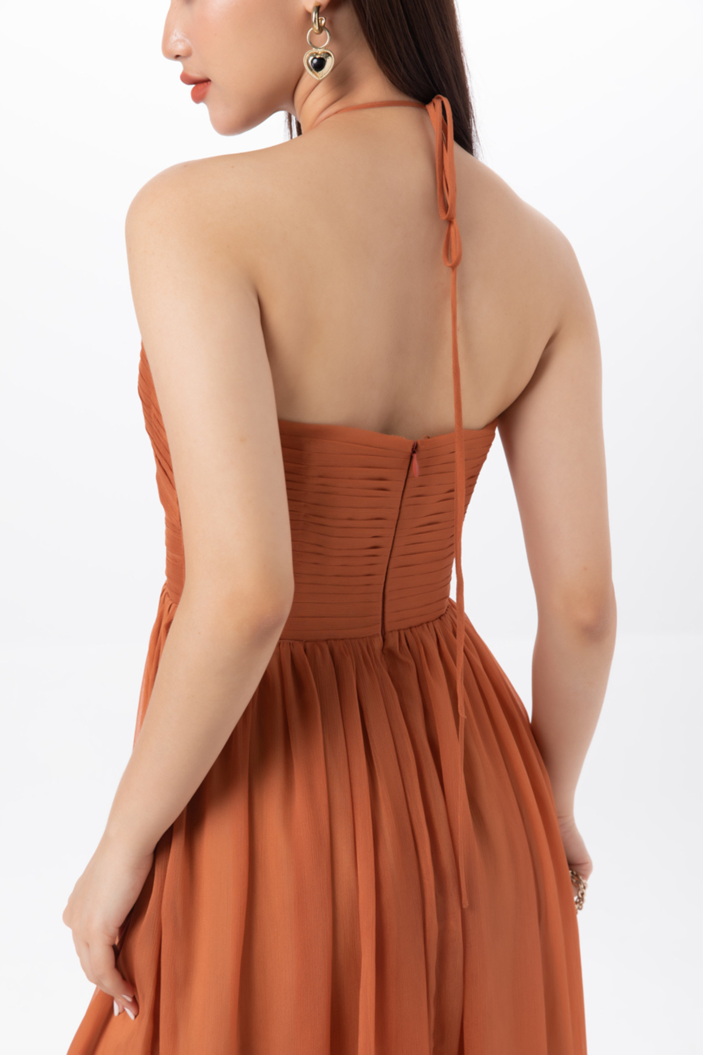Emilia Dress - Đầm dạ hội cổ yếm 