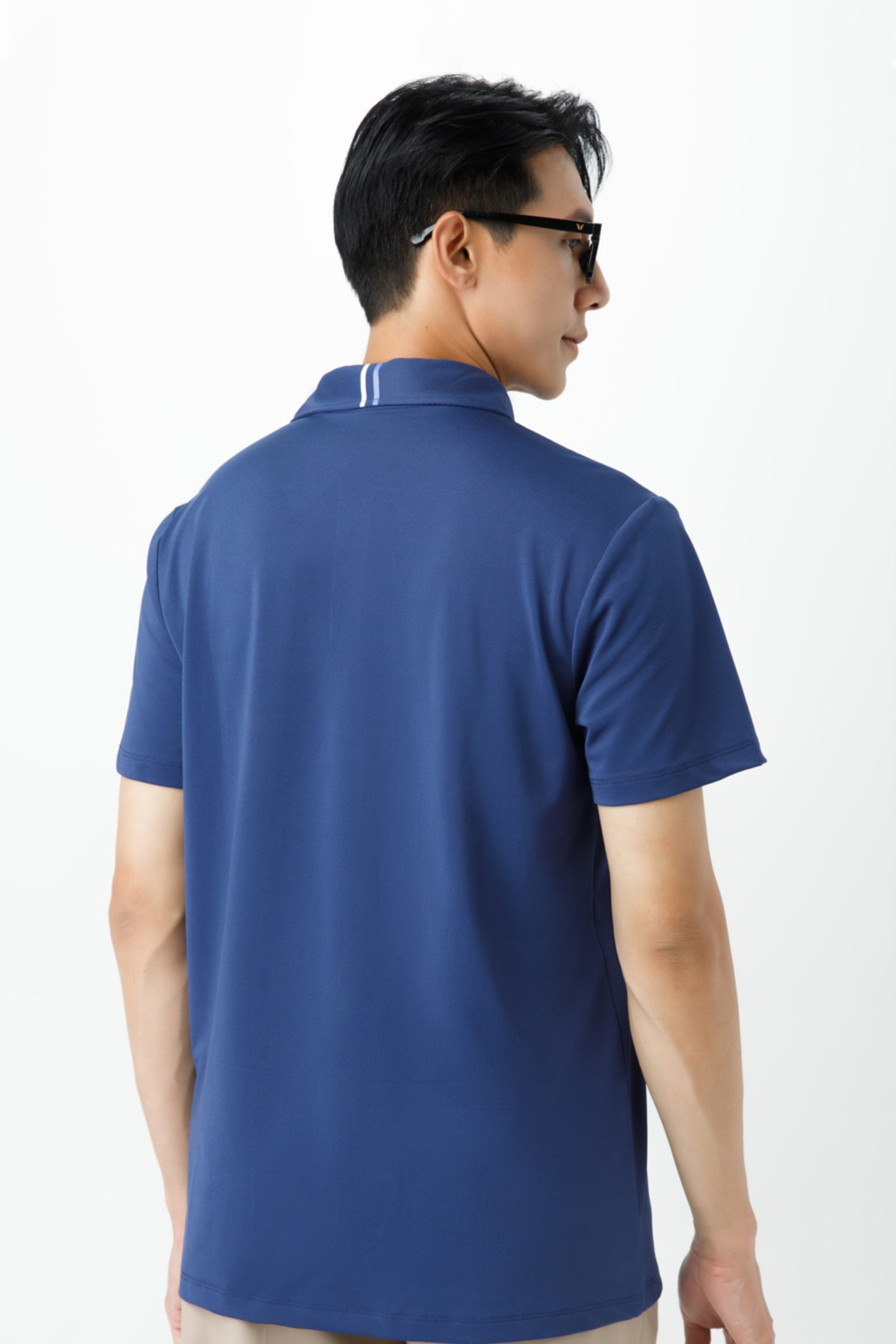 Áo polo phối vạch 