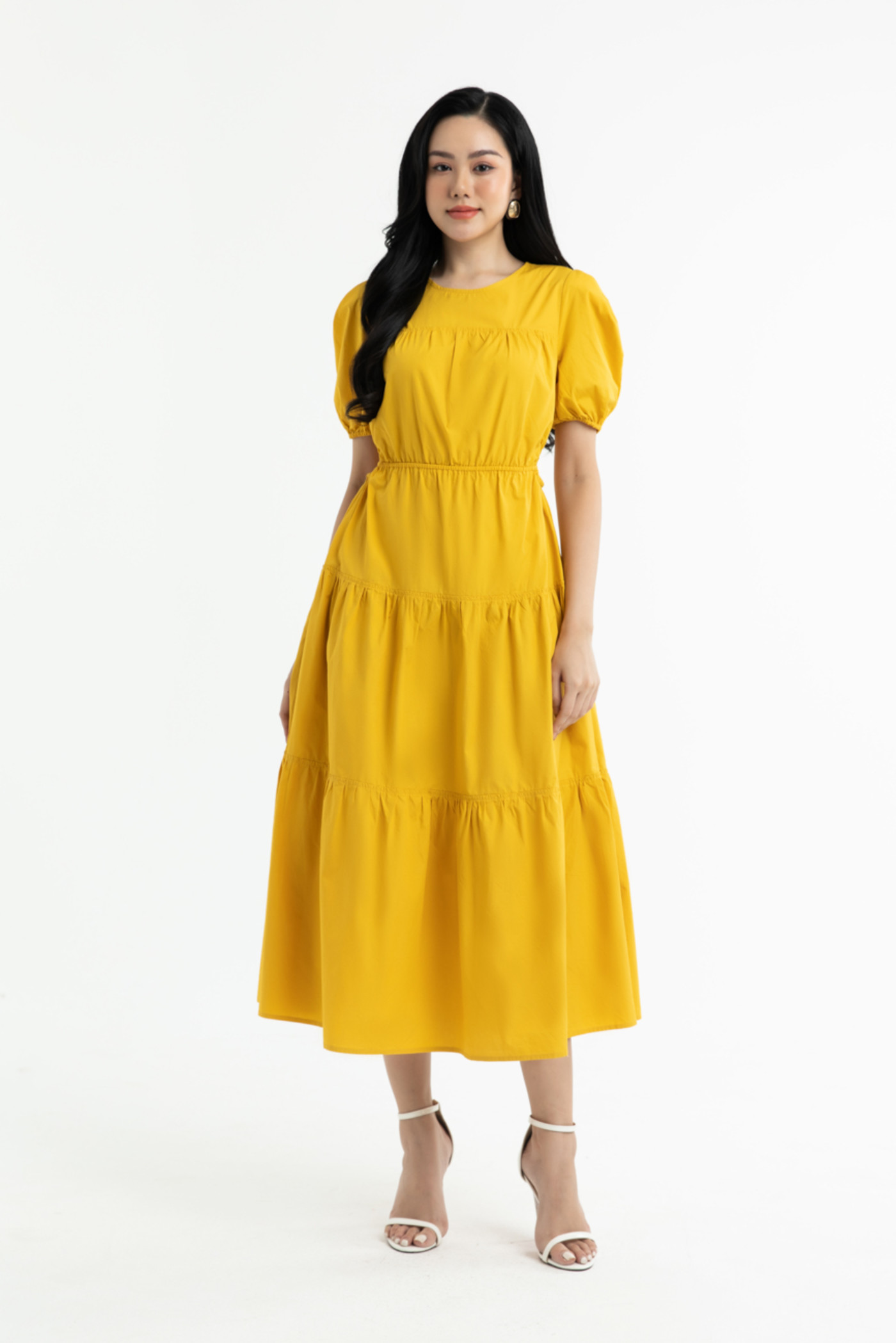 Đầm maxi eo cut-out
