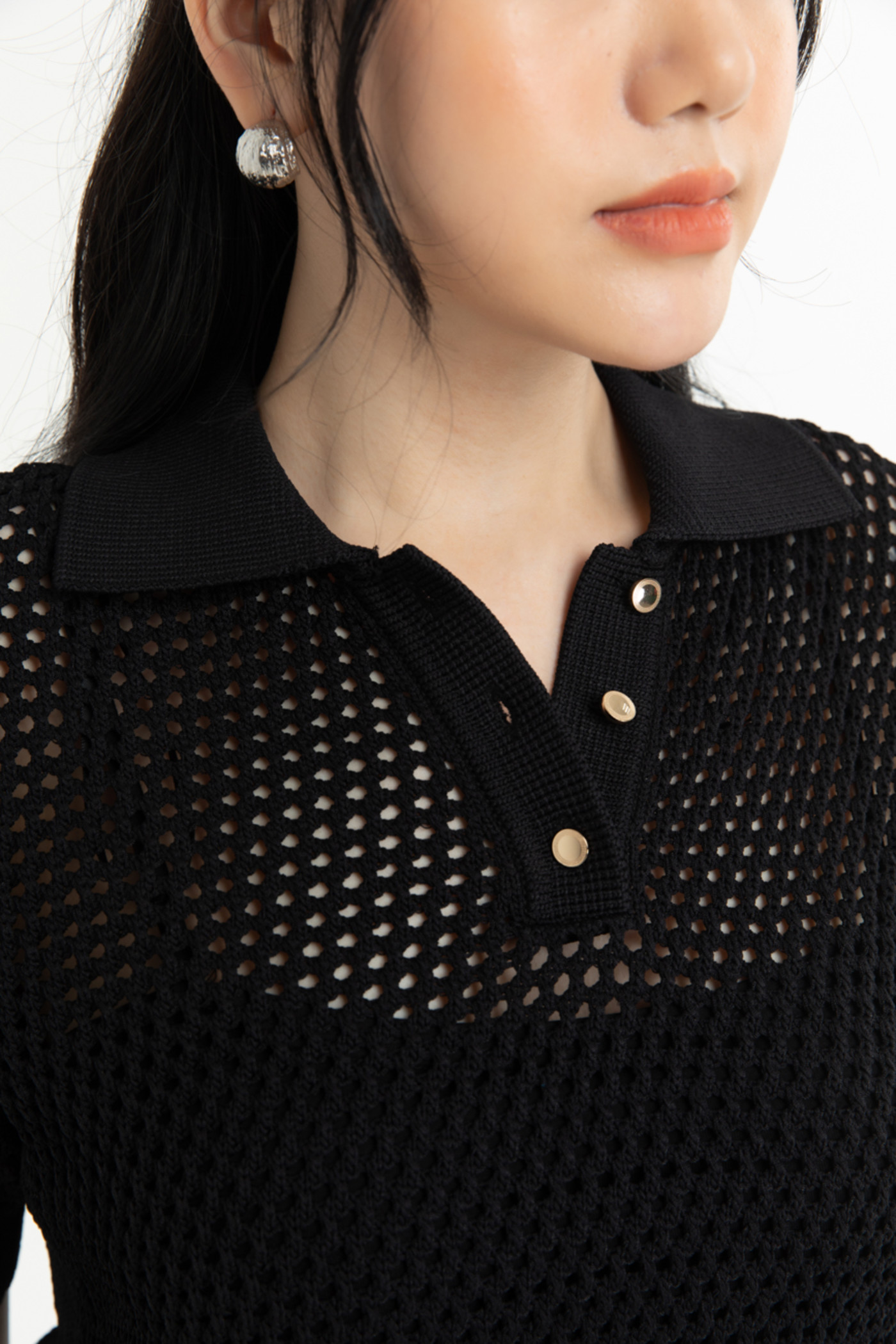 Vivian Dress - Zuýp len lưới 