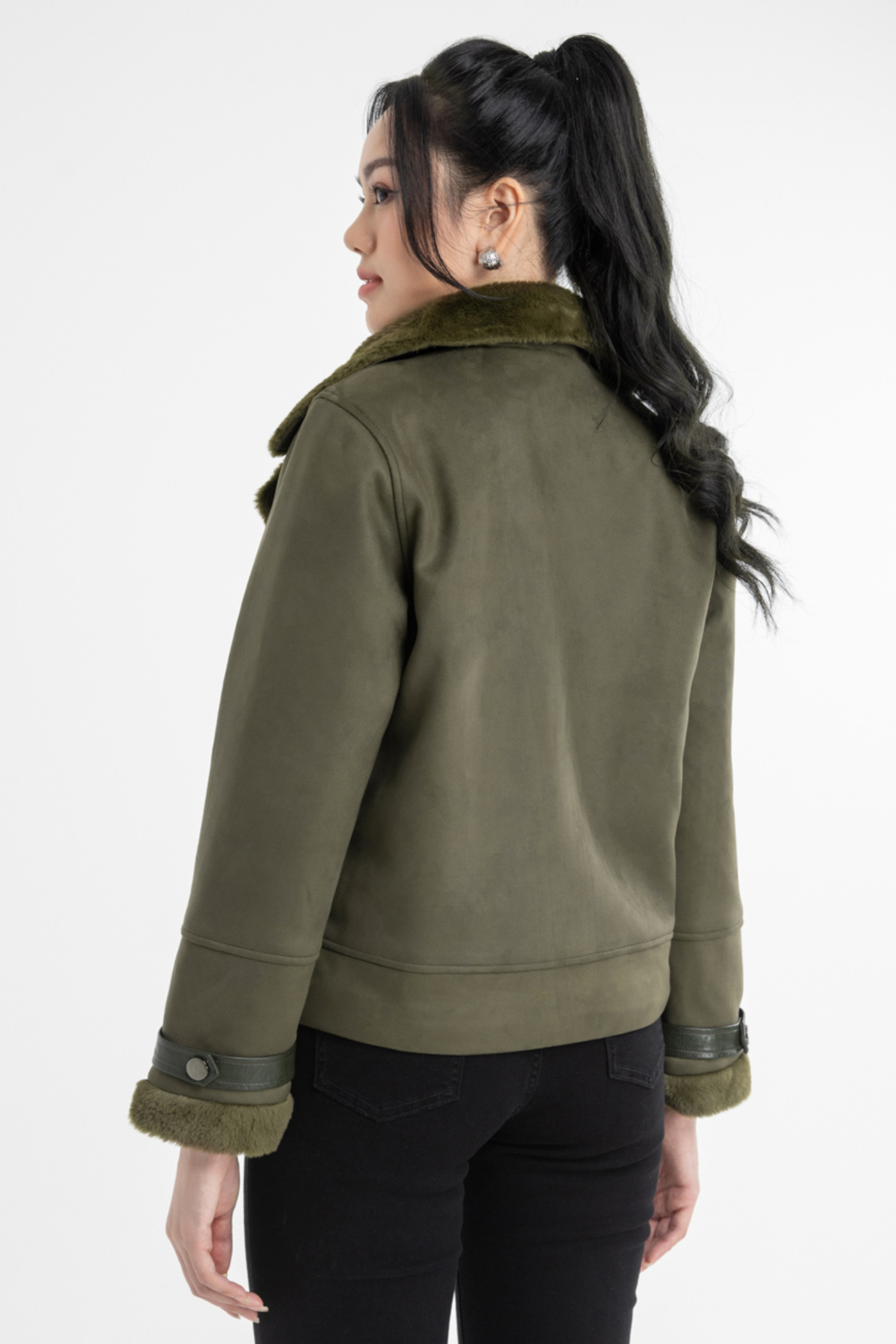 Suede Biker Jacket