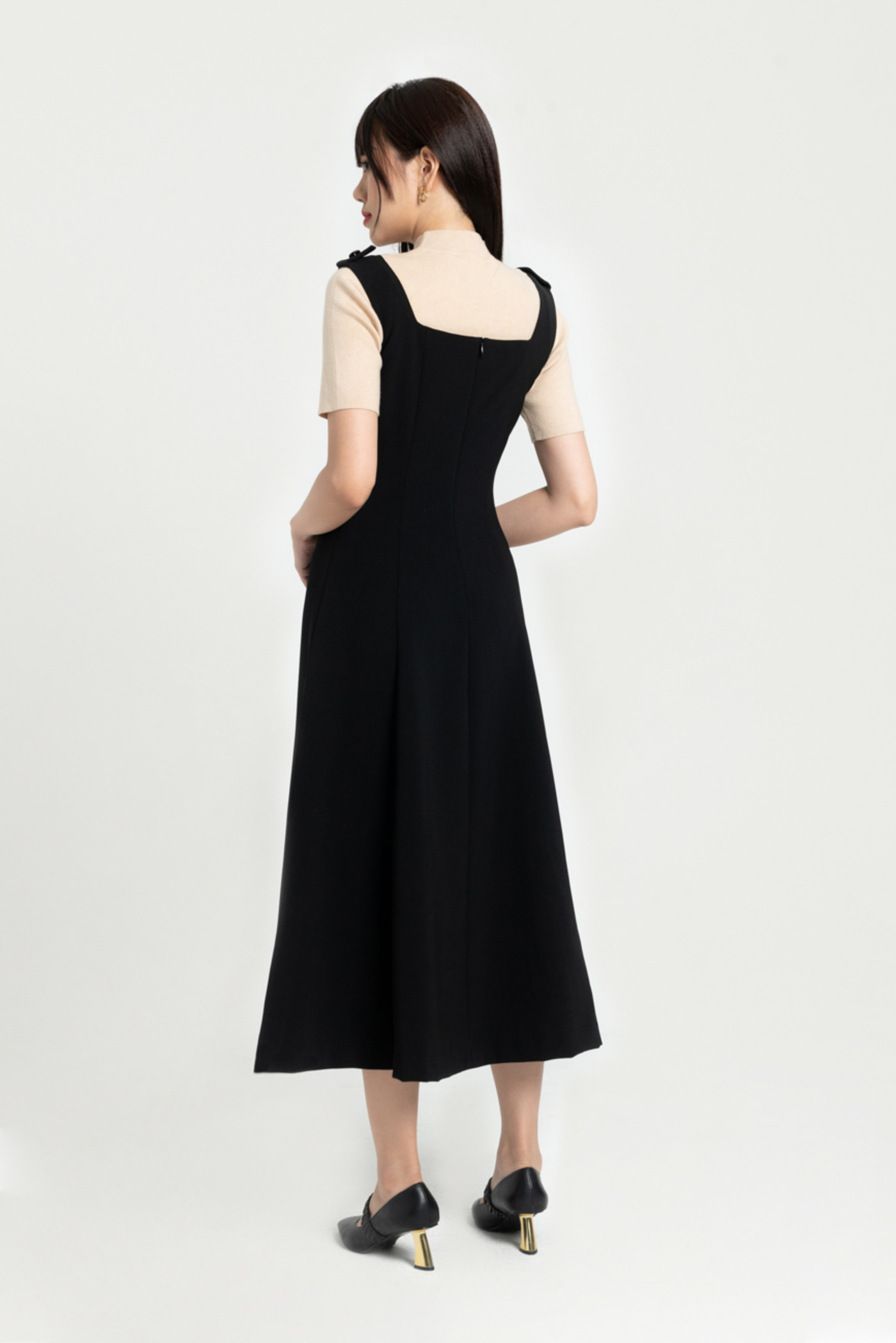Gina Dress - Đầm xòe cut out 