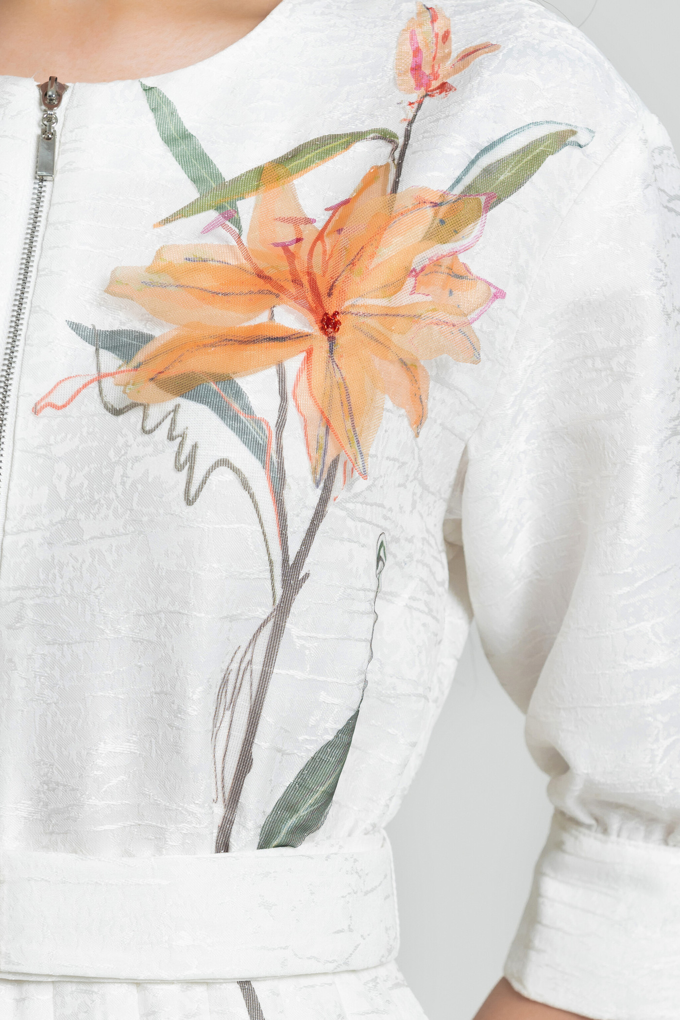 Lily Dress - Đầm xòe tay lỡ đính hoa 