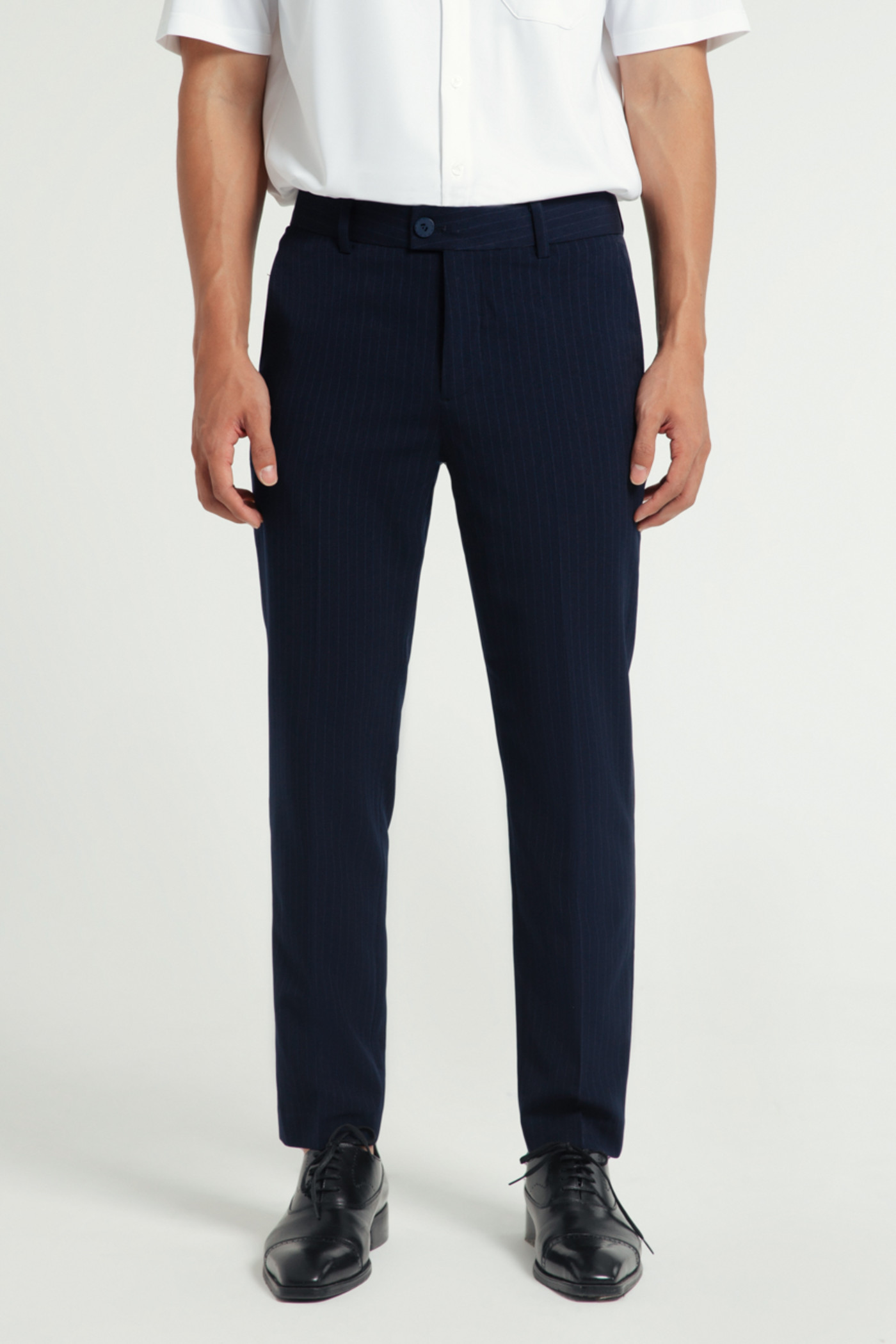 Quần tây kẻ slim fit
