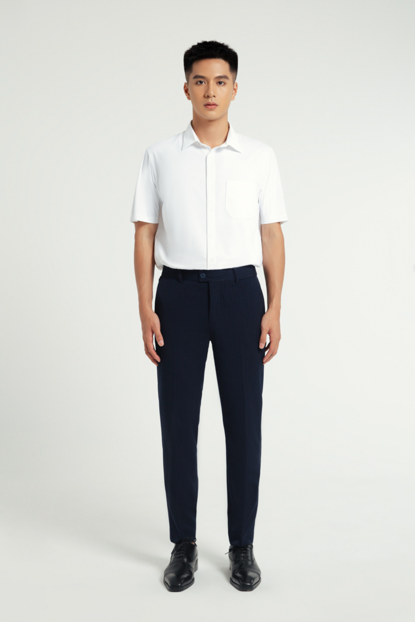 Quần tây kẻ slim fit