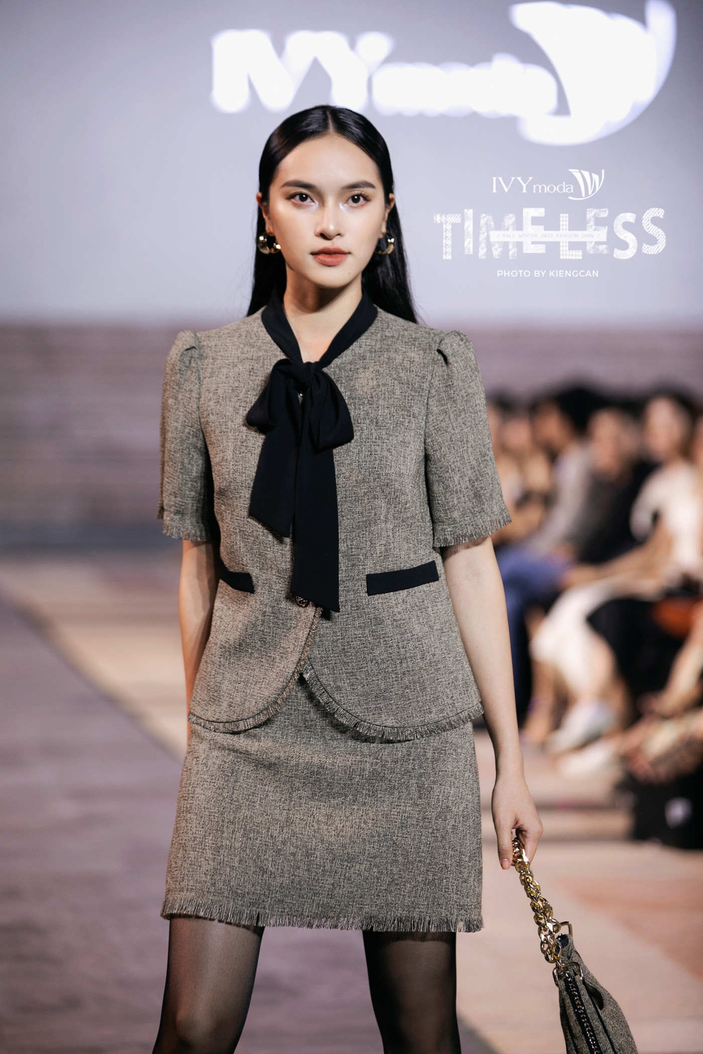 Sophia Set - Set áo Tweed phối nơ và chân váy