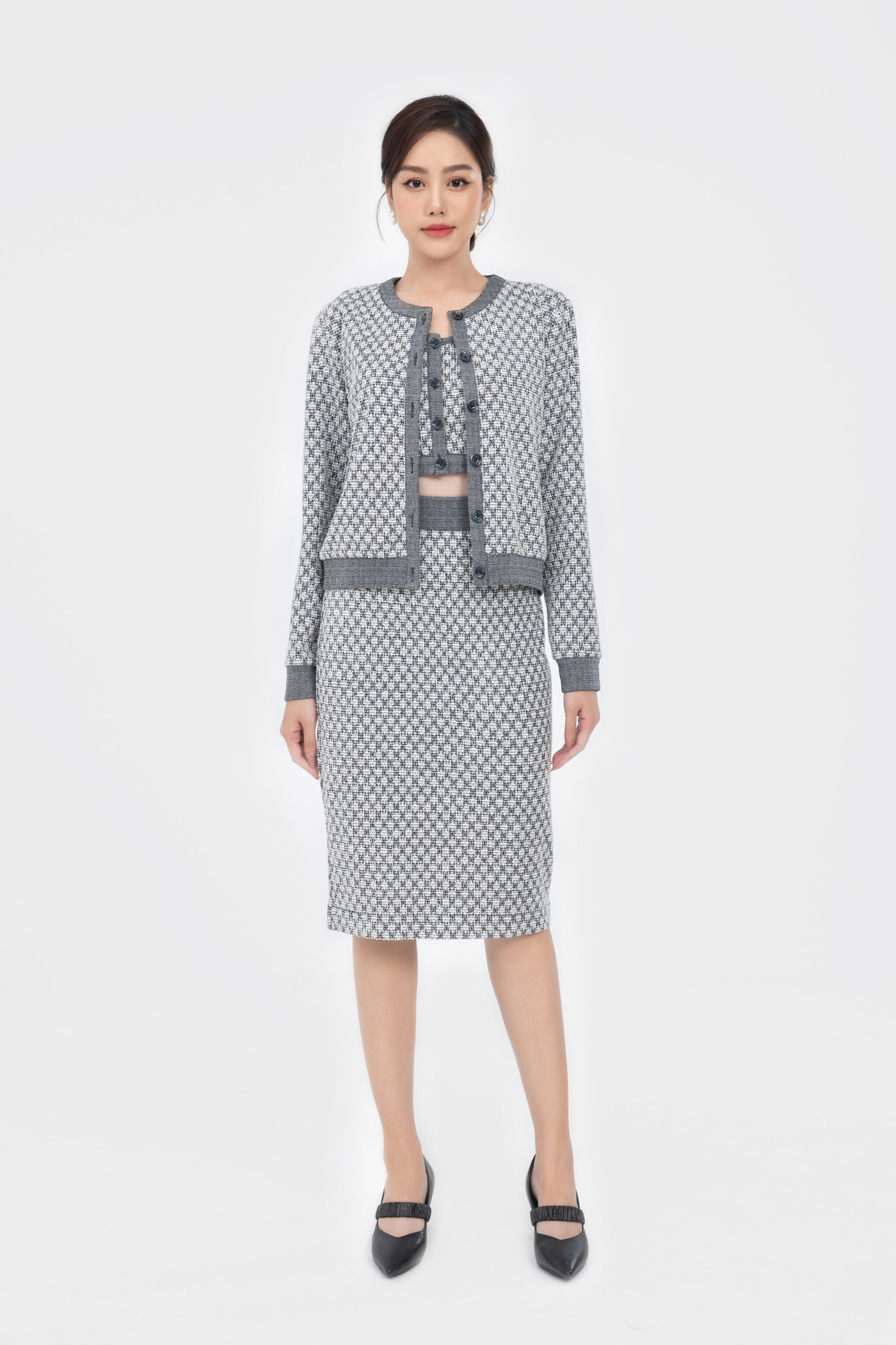 Áo len Argyle họa tiết