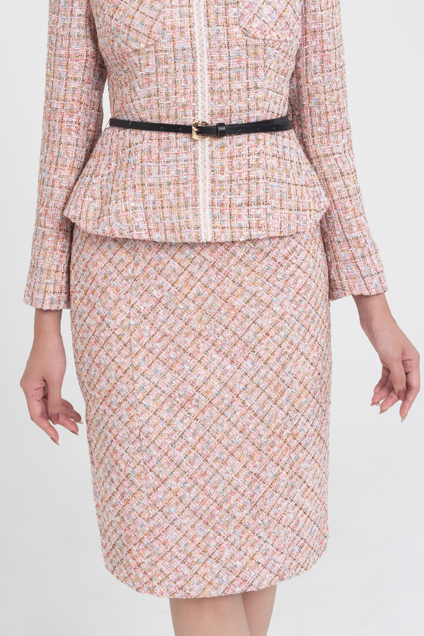 Áo Peplum tweed suit