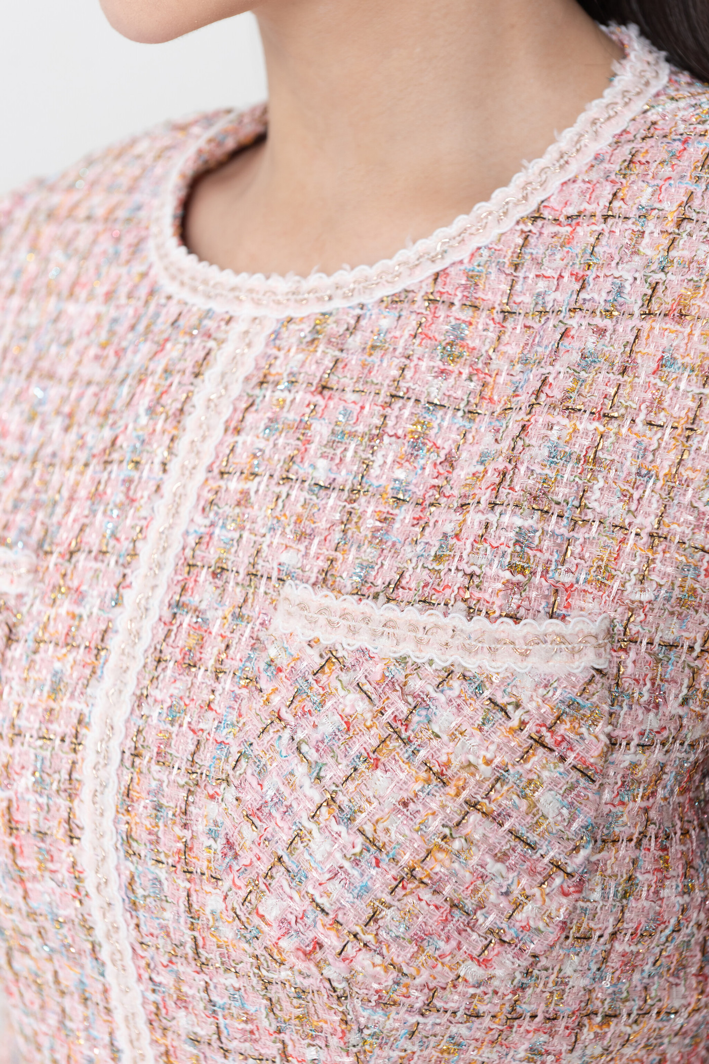 Áo Peplum tweed suit