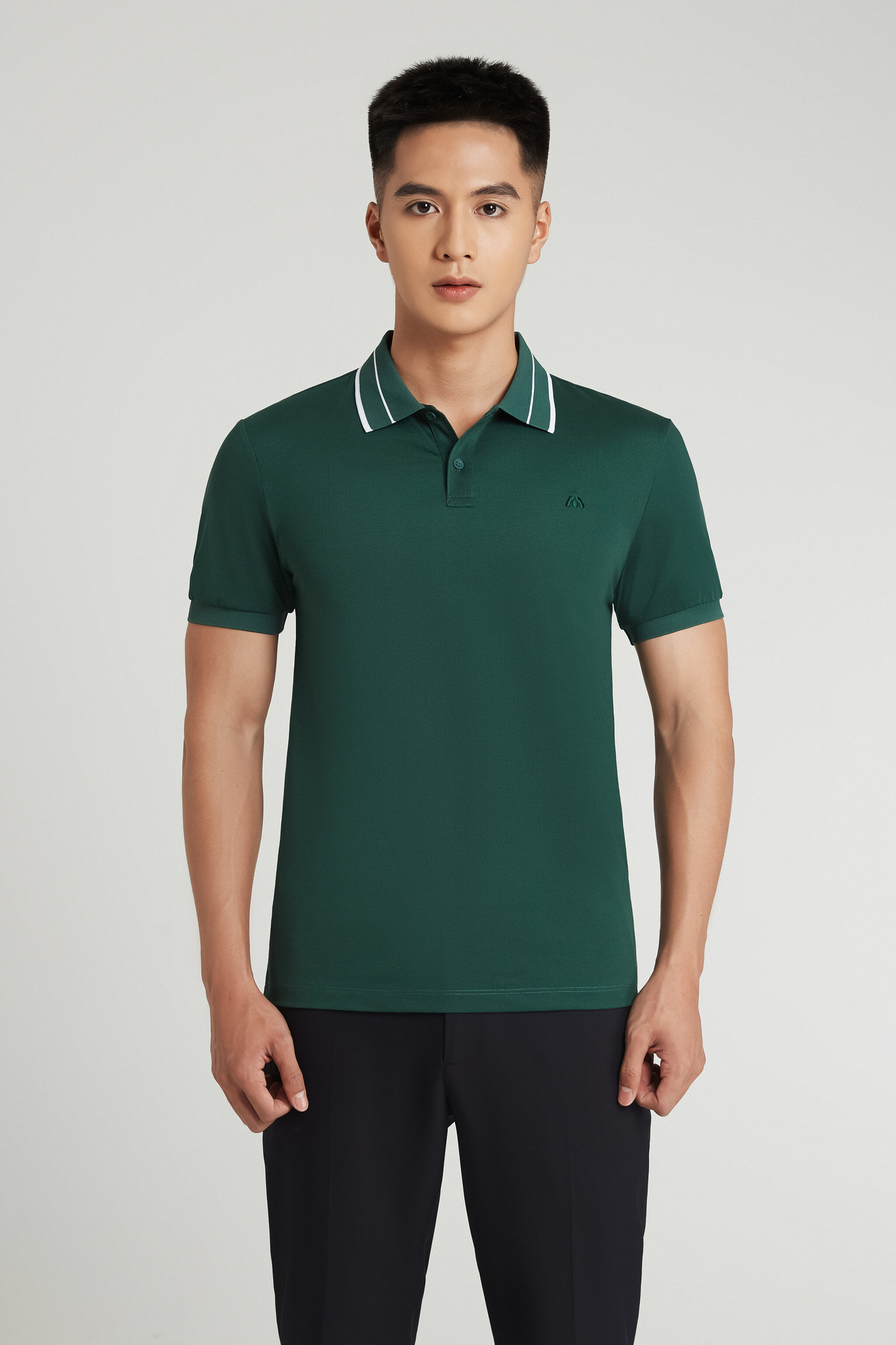 Áo Polo thun cổ viền