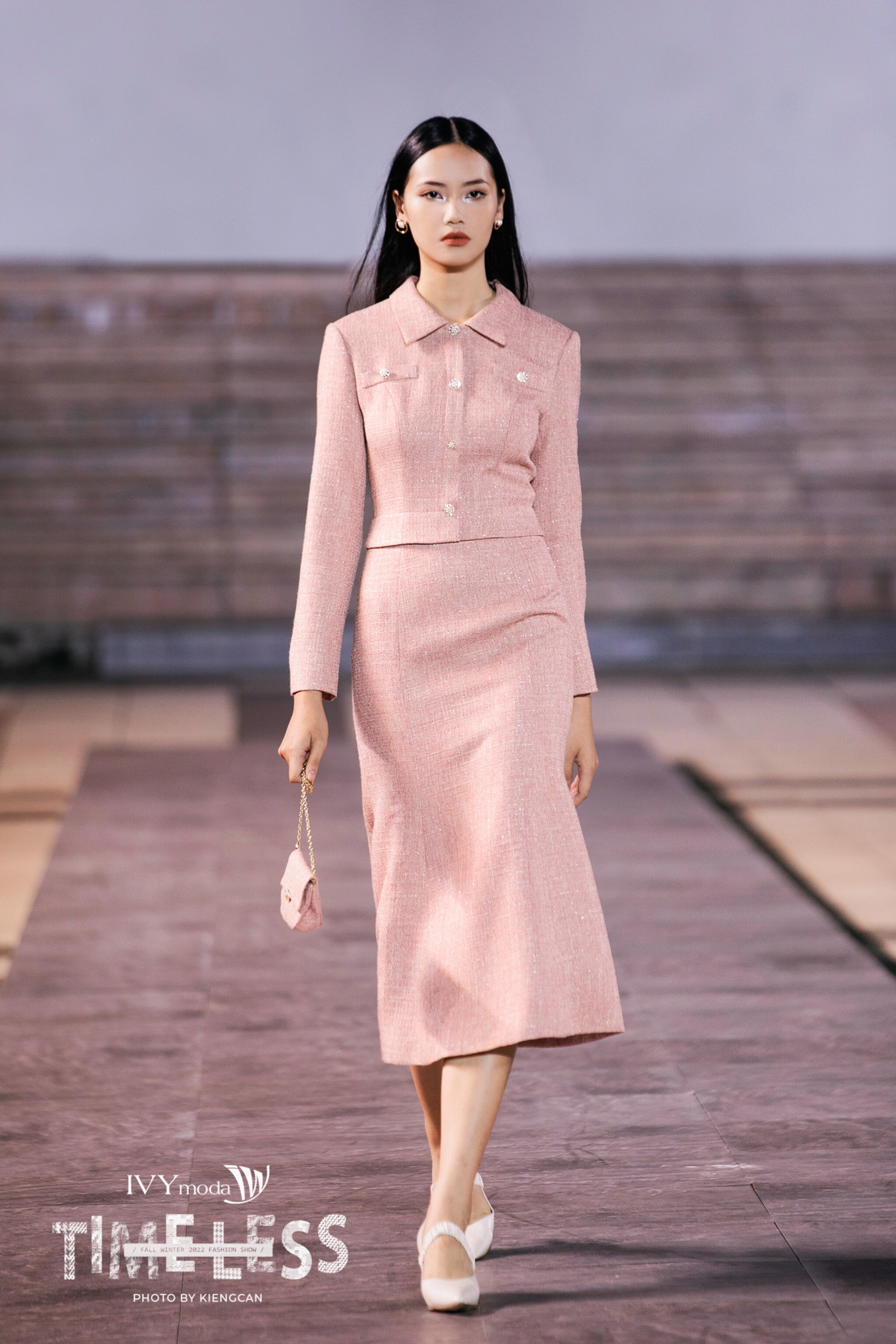 Elegant Tweed Dress - Đầm tweed dáng đuôi cá