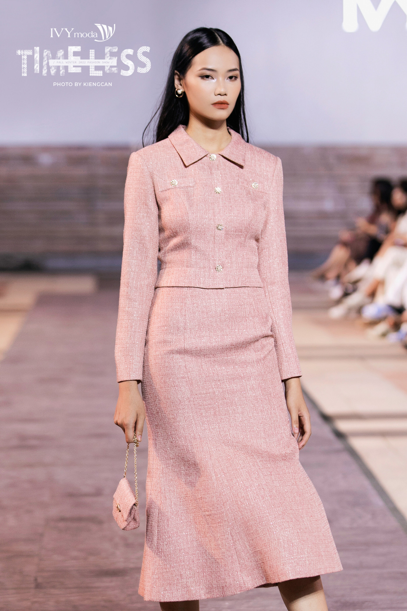 Elegant Tweed Dress - Đầm tweed dáng đuôi cá