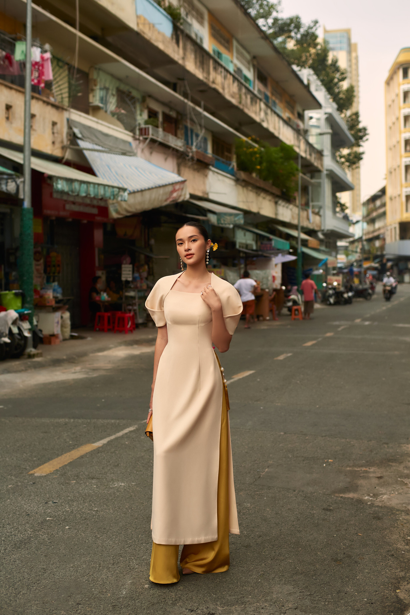 Set áo dài Ngọc Trân