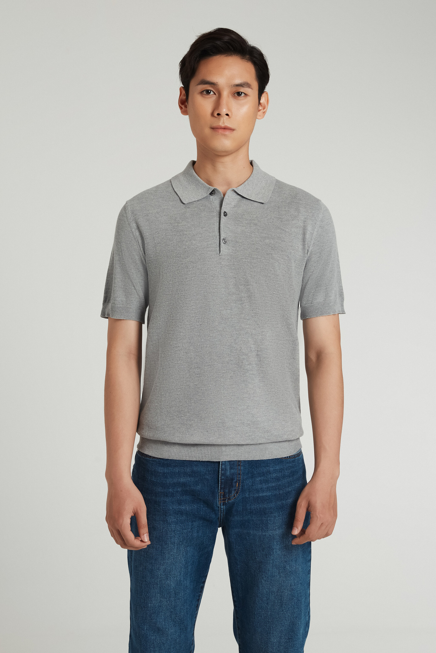 Áo len Polo slim fit