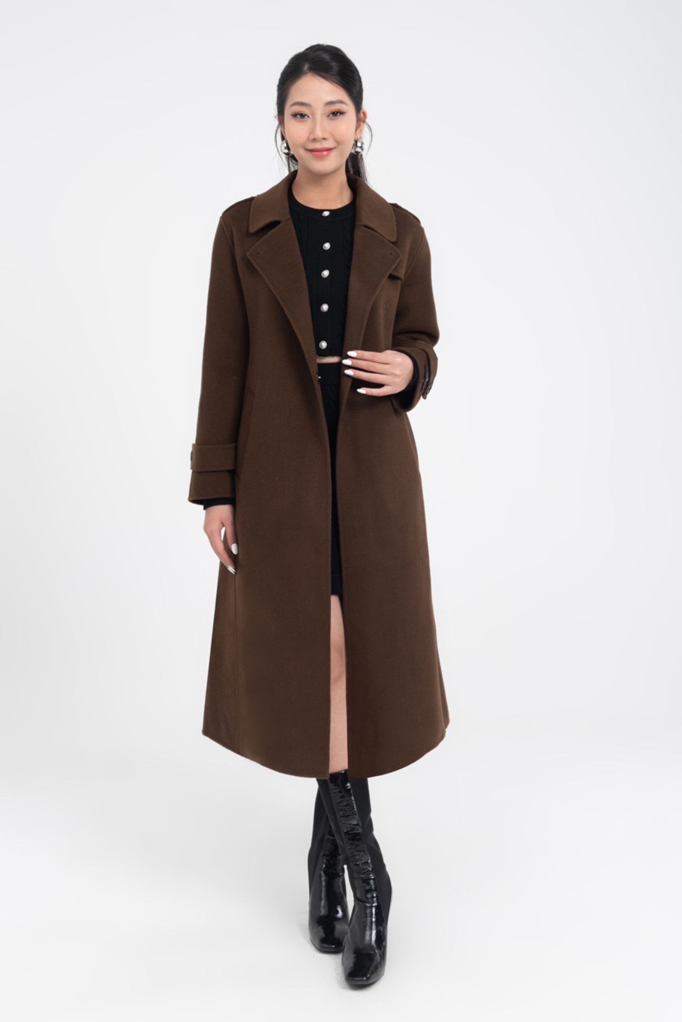 Wool Trench Coat - Áo măng tô dạ lông cừu khâu tay 