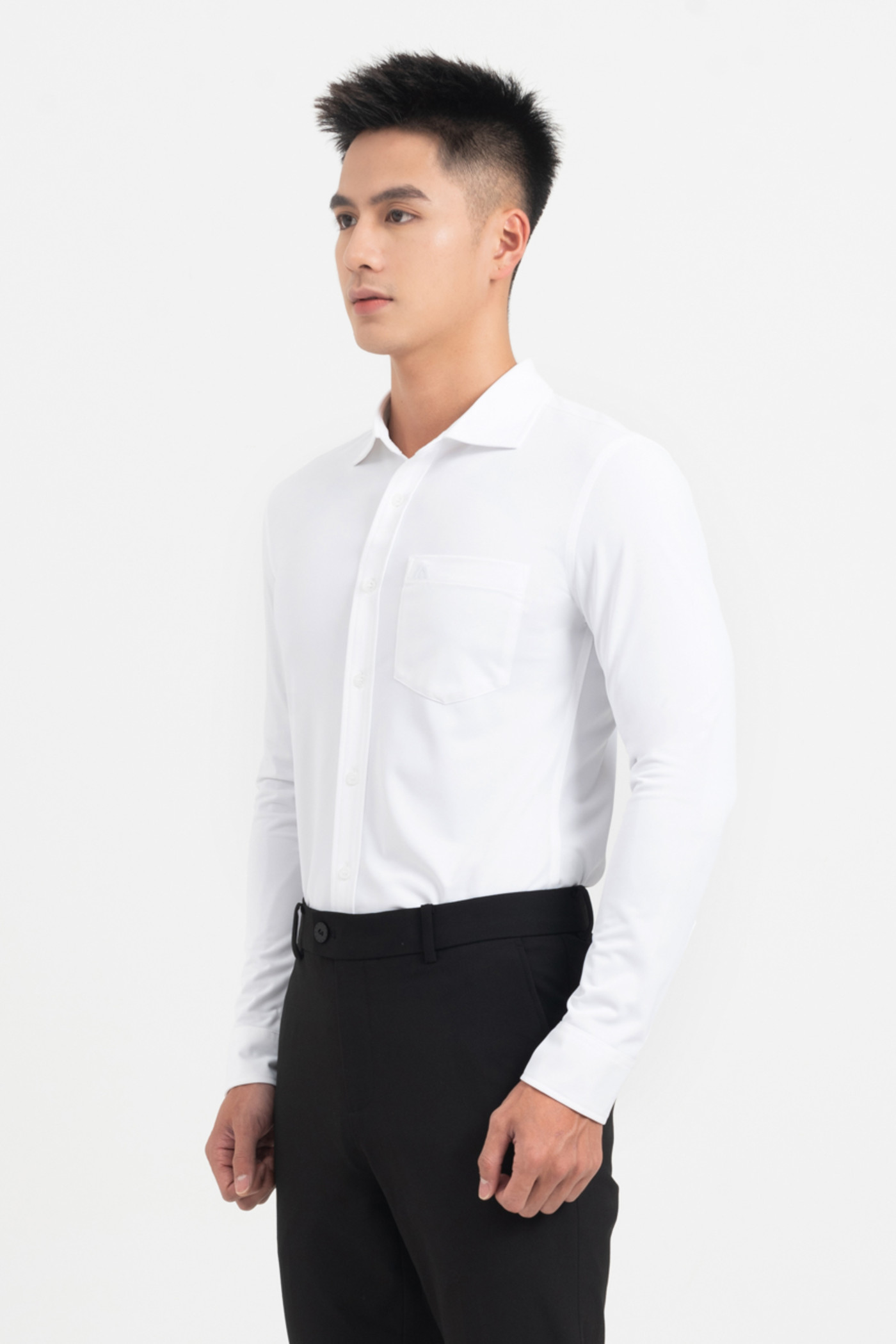 Áo sơ mi basic dáng slimfit