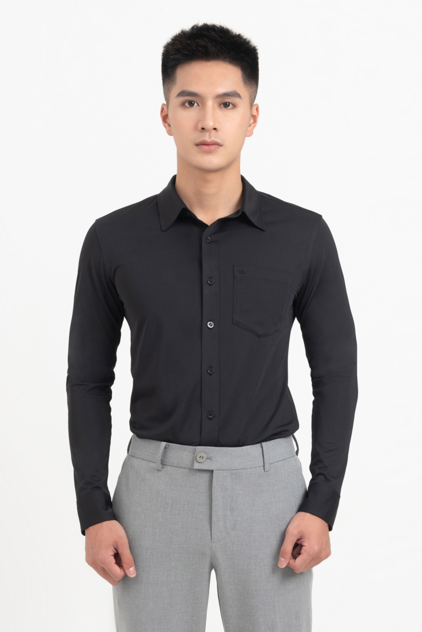 Áo sơ mi basic dáng slimfit