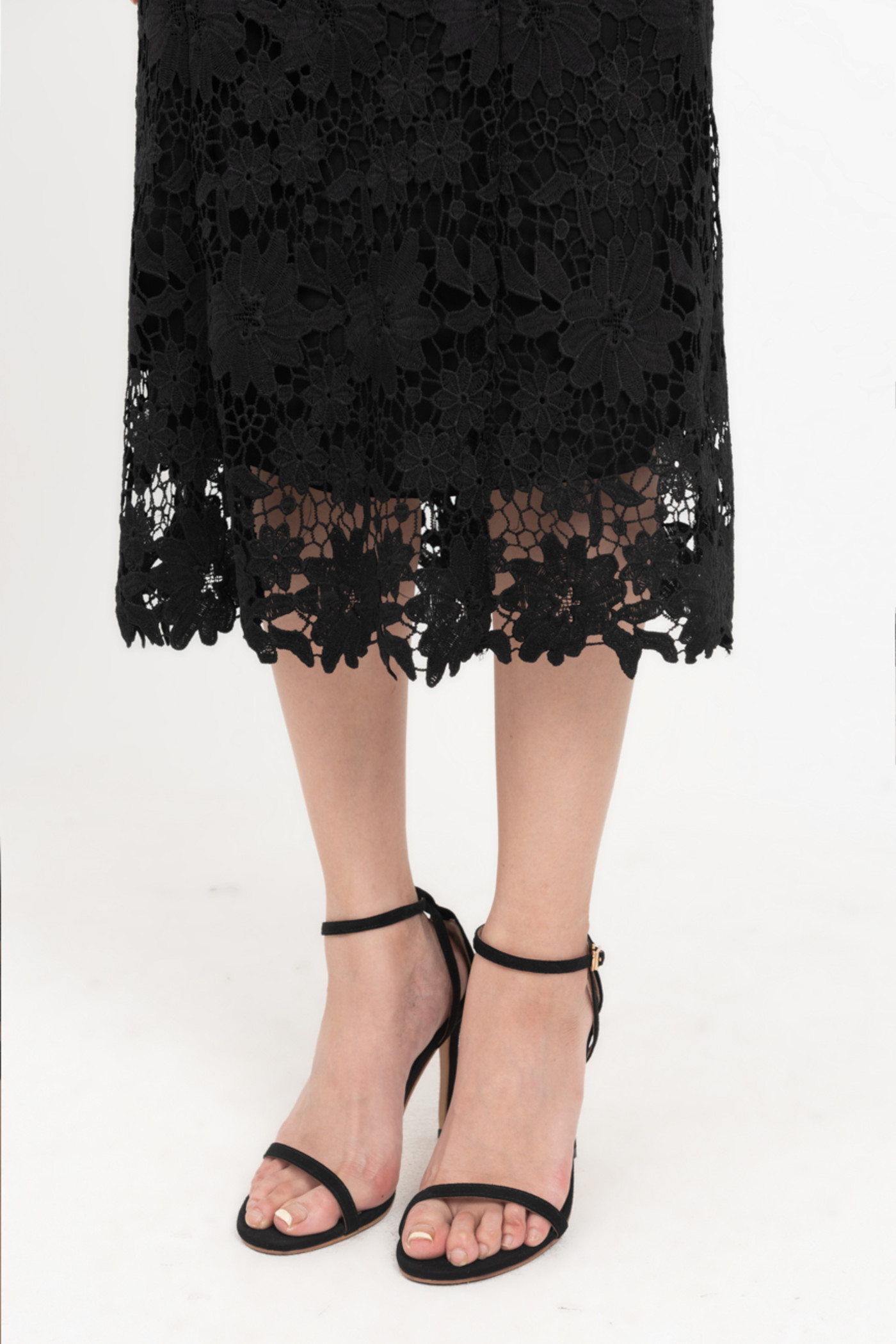 Lace skirt - Set áo tay bồng phối chân váy dài 