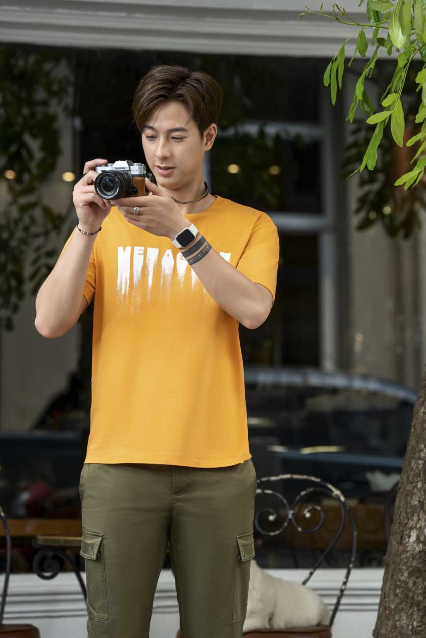 Áo thun phối chữ Metagent