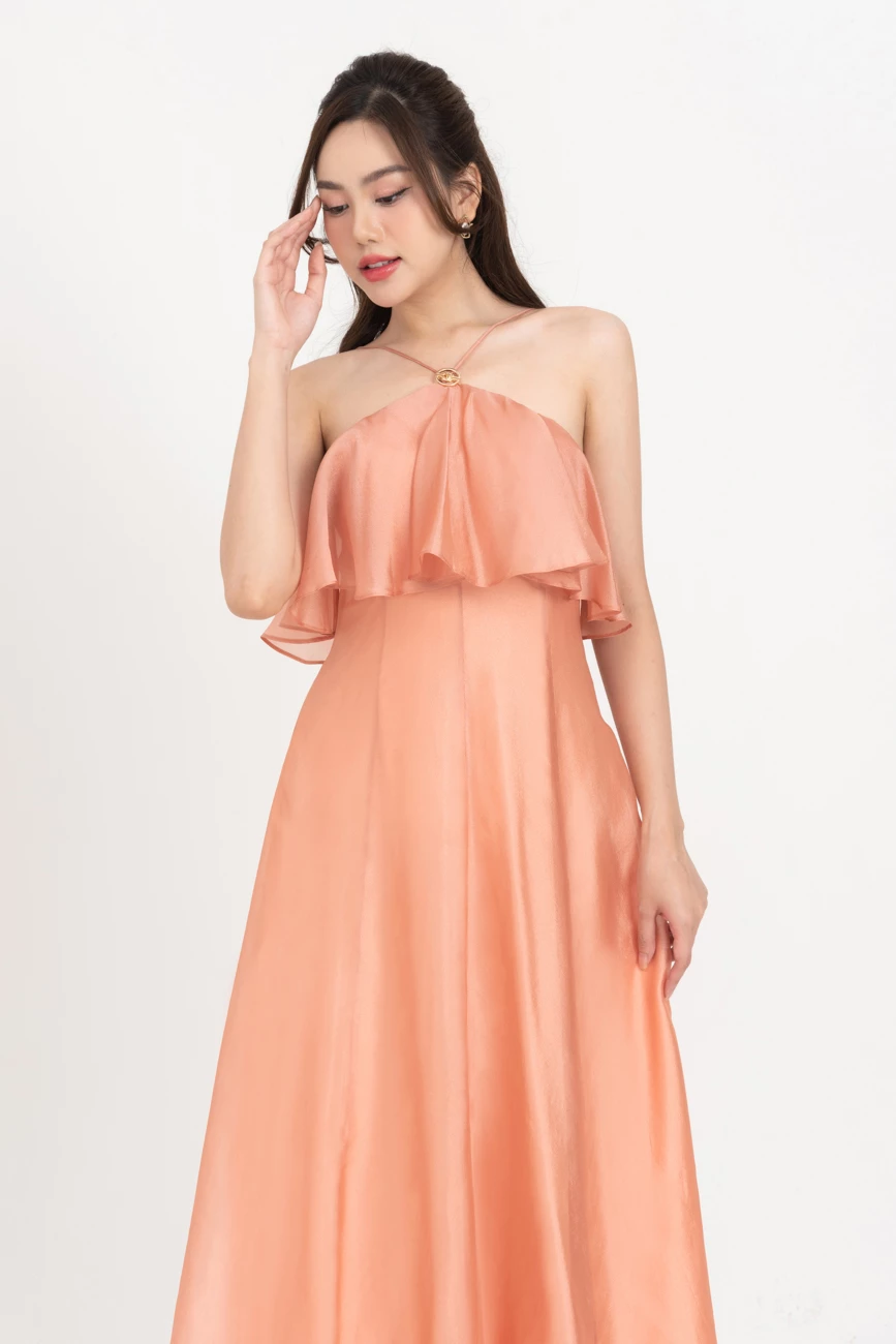 Seaside Chic - Đầm xòe cổ yếm phối bèo