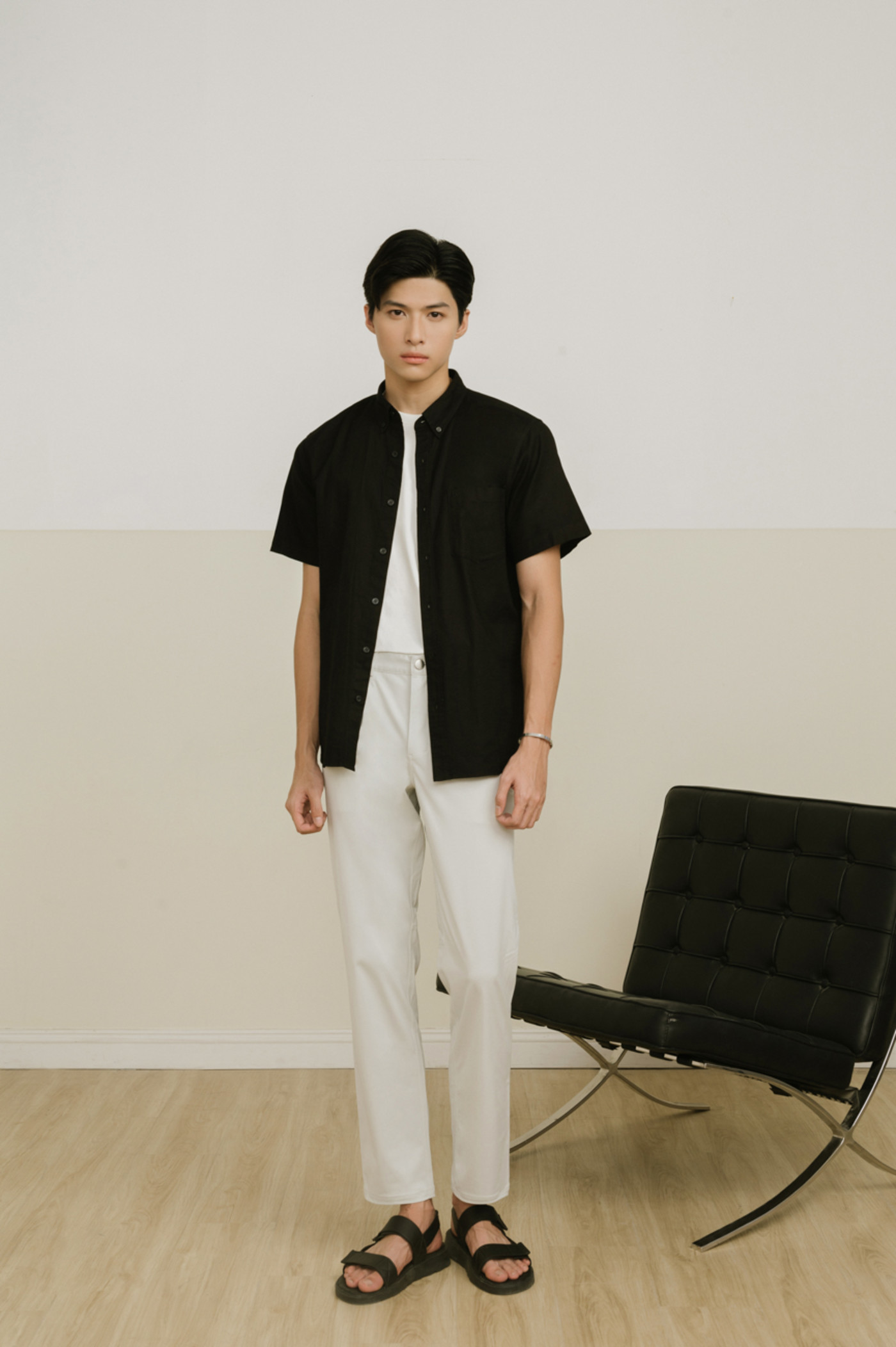 Áo sơ mi trơn cổ đức Resort Shirt