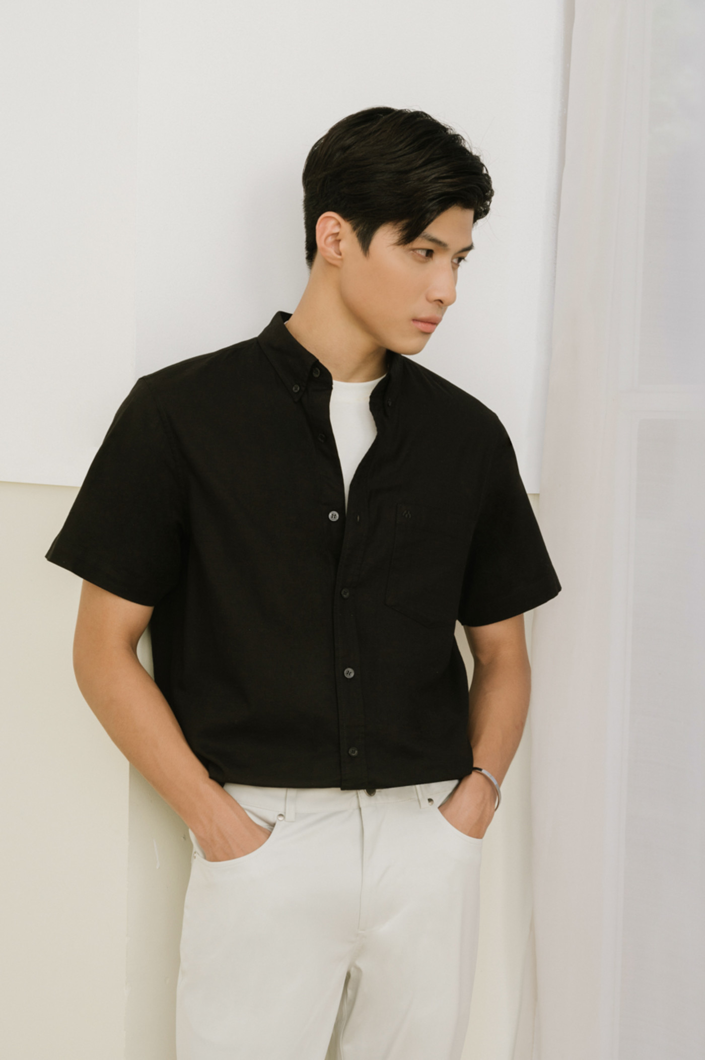 Áo sơ mi trơn cổ đức Resort Shirt