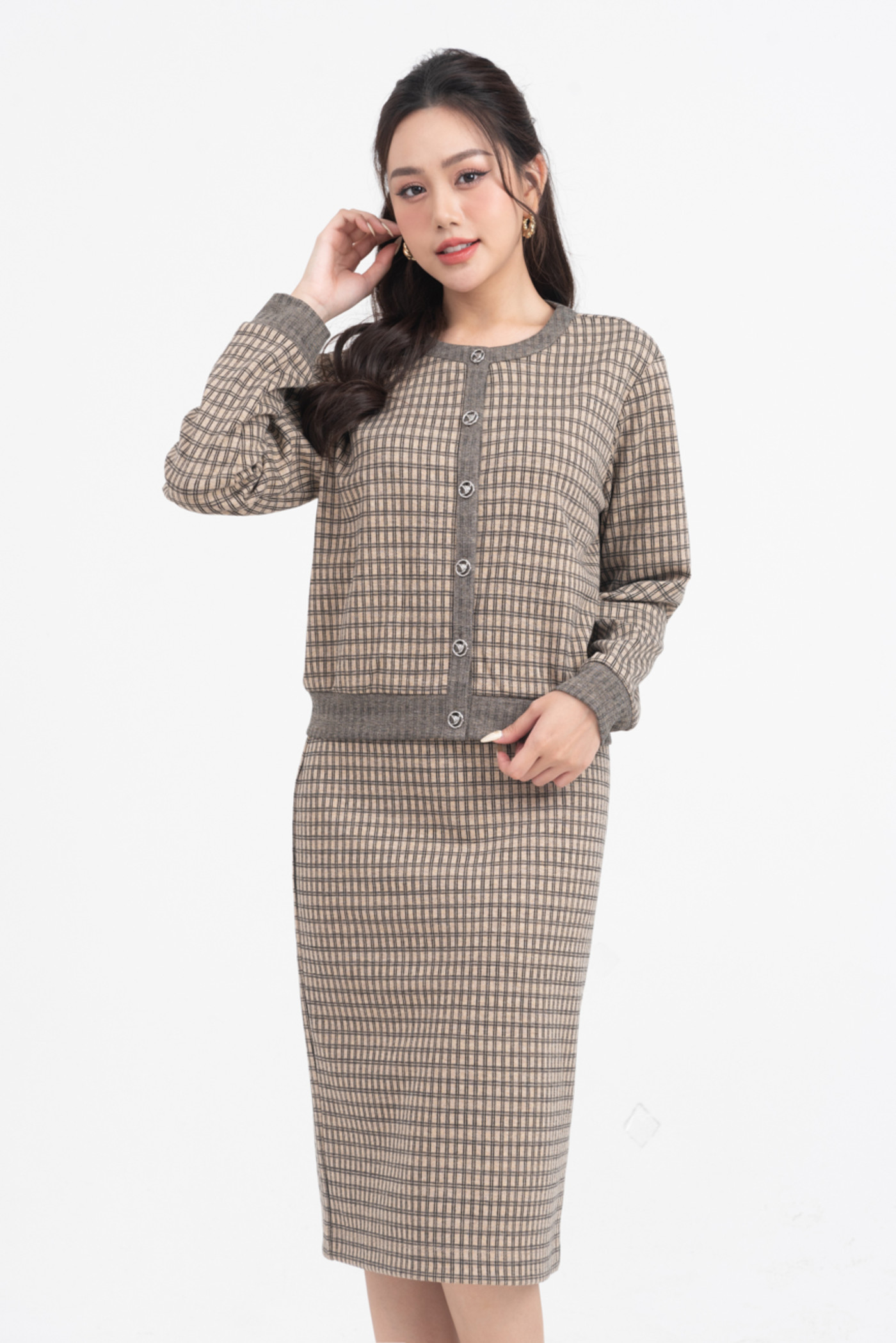 Argyle Set - Set áo len họa tiết