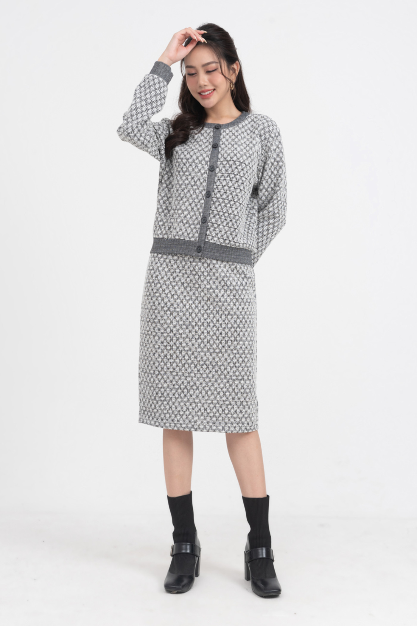 Argyle Set - Set áo len họa tiết
