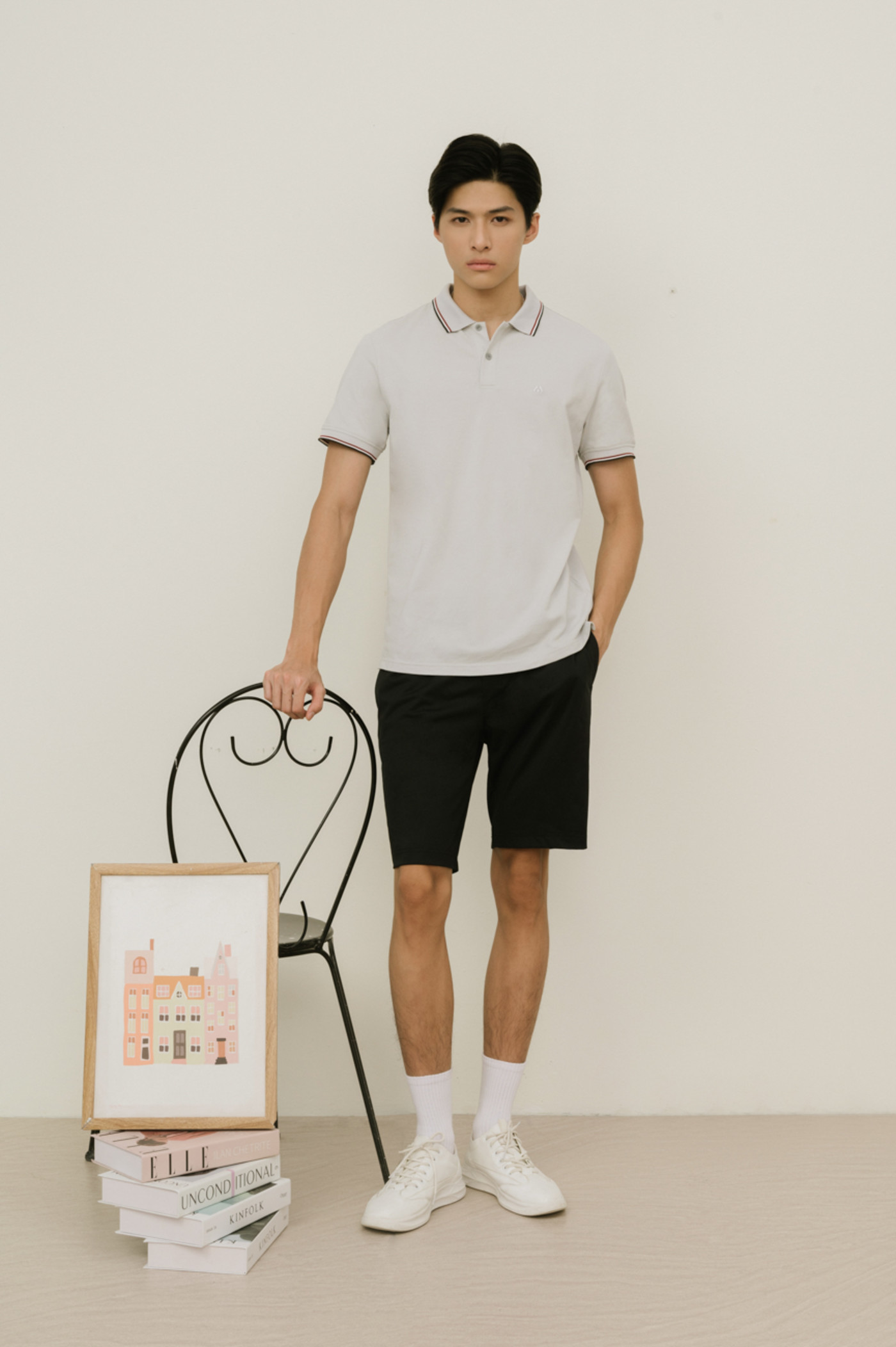 Áo Polo Supima cổ kẻ Devlin
