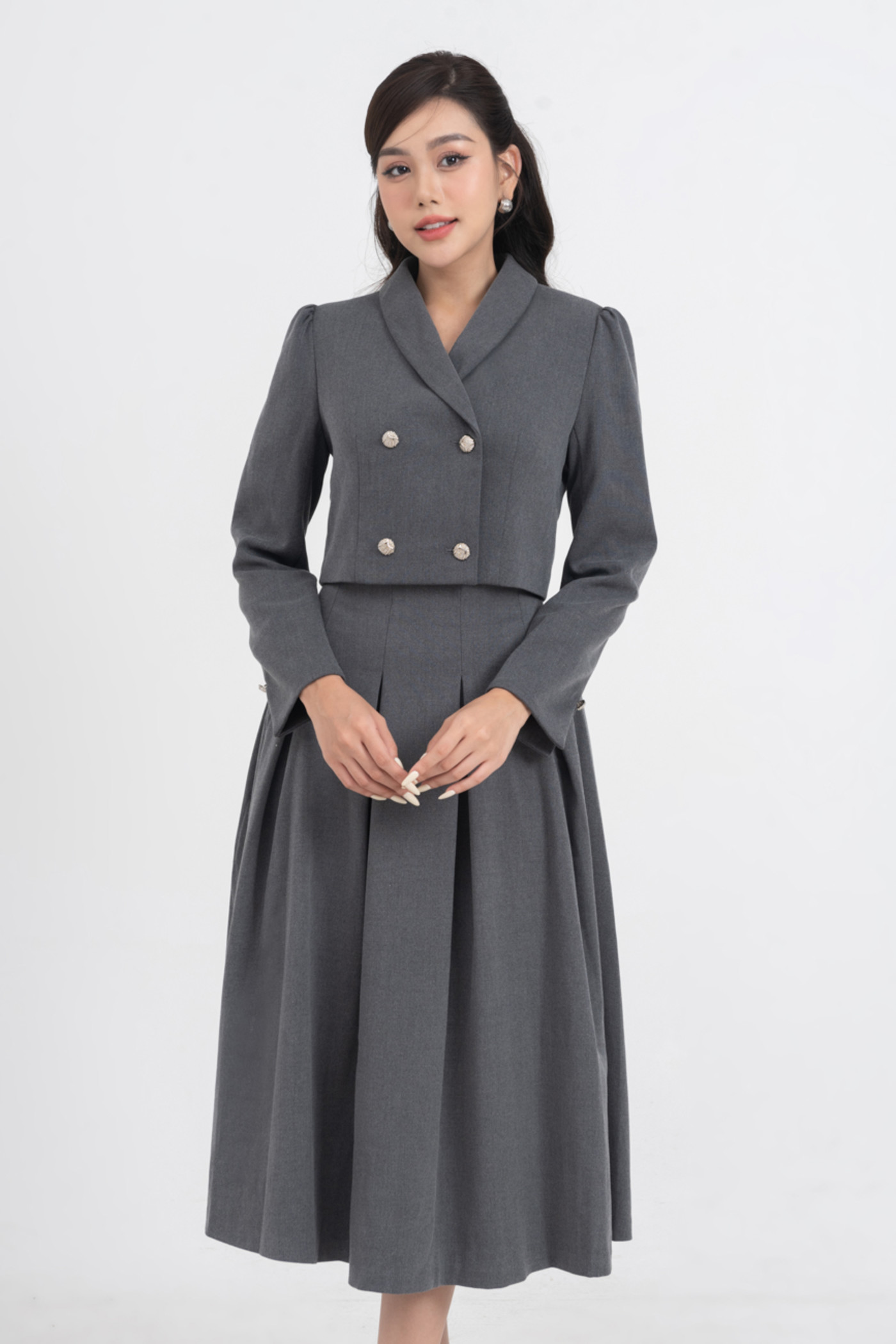 Áo blazer Tuysi dáng ngắn