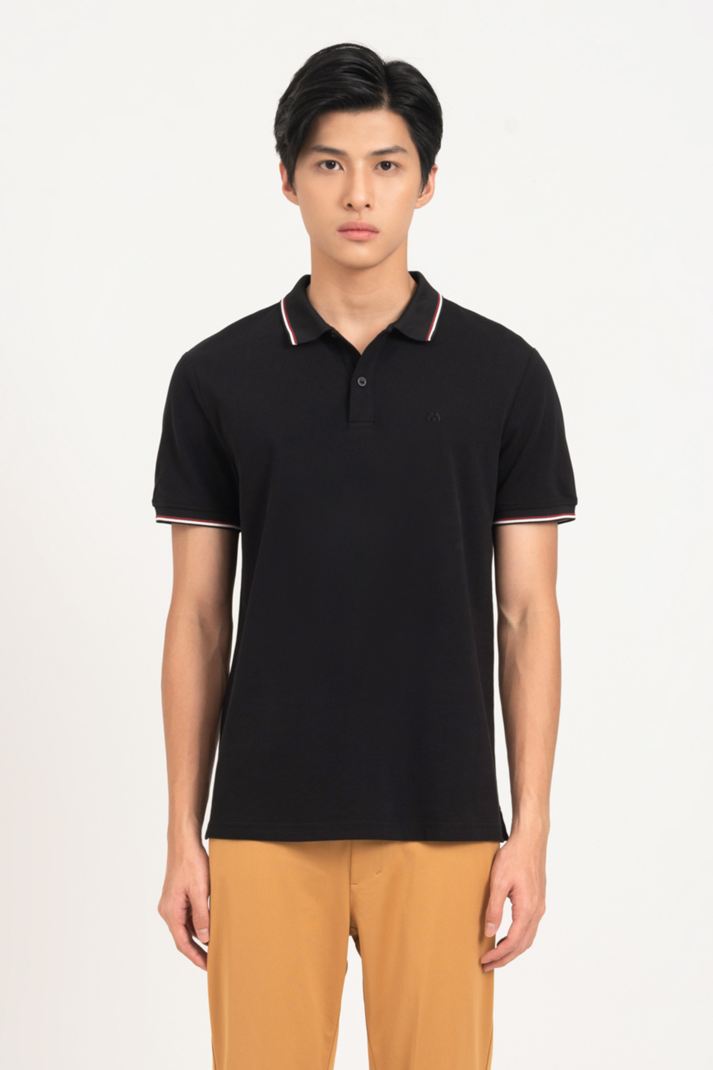 Áo Polo Supima cổ kẻ Devlin